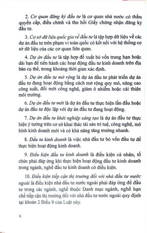  Luật Đầu Tư Đầu Tư Theo Phương Thức Đối Tác Công Tư (Song Ngữ Việt-Anh) - Bộ Tài Chính 