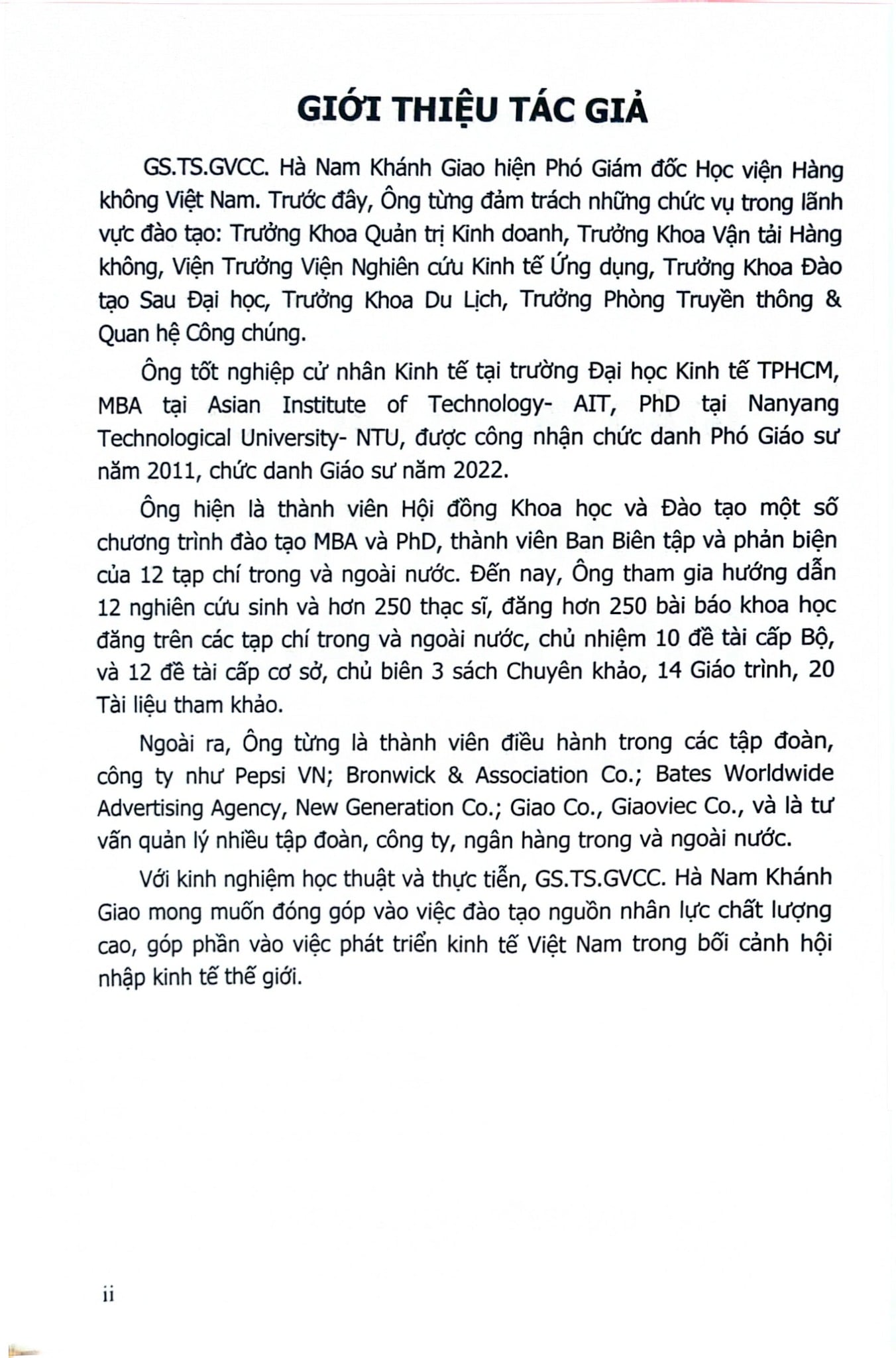 Giáo Trình Cao Học Quản Trị Kinh Doanh Quốc Tế - GS.TS.Hà Nam Khánh Giao
