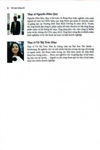  Kế Toán Nâng Cao ( Advanced Accounting) UEH - Bùi Văn Dương 