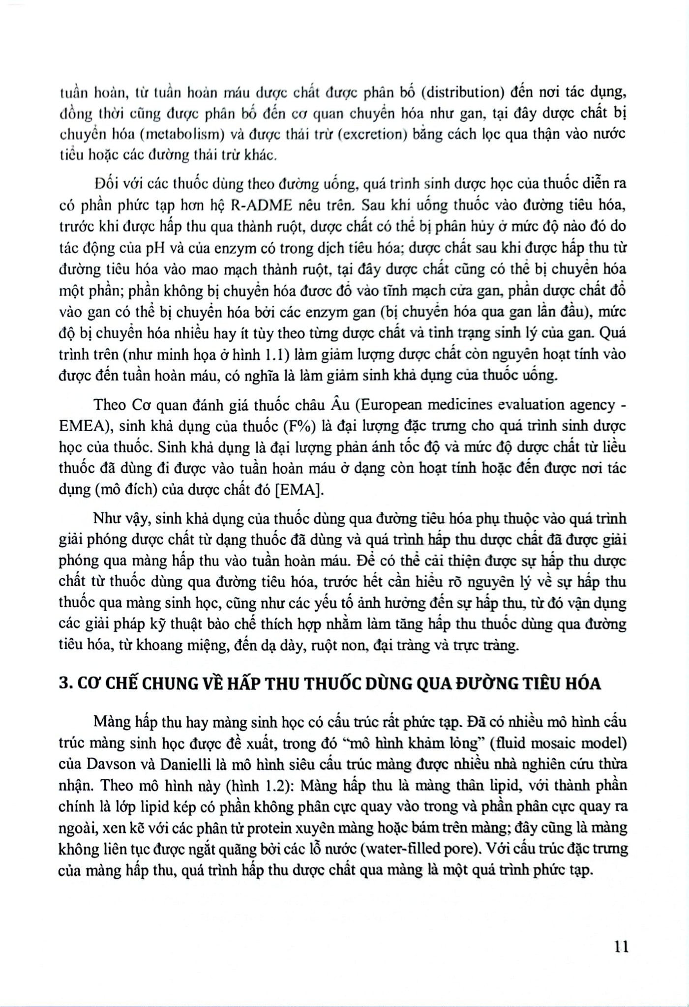 Cải Thiện Hấp Thu Thuốc Dùng Qua Đường Tiêu Hoá (Sách Đào Tạo Sau Đại Hoc) - ĐH Dược Hà Nội