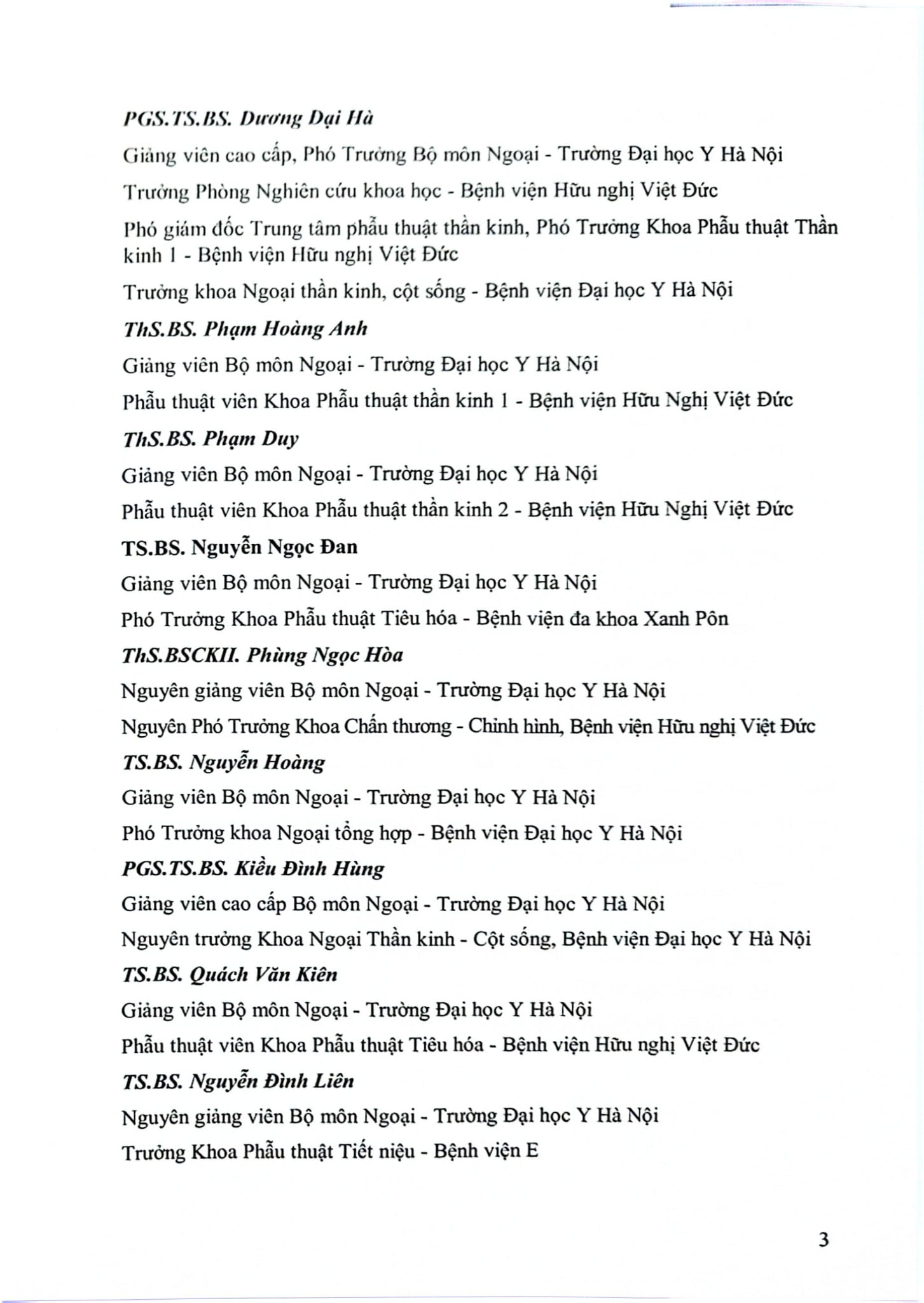 Bài Giảng Triệu Chứng Học Ngoại Khoa (Dùng Cho Sinh Viên Năm Thứ 3) - Đại học Y Hà Nội, PS.TS.BS. Đoàn Quốc Hưng