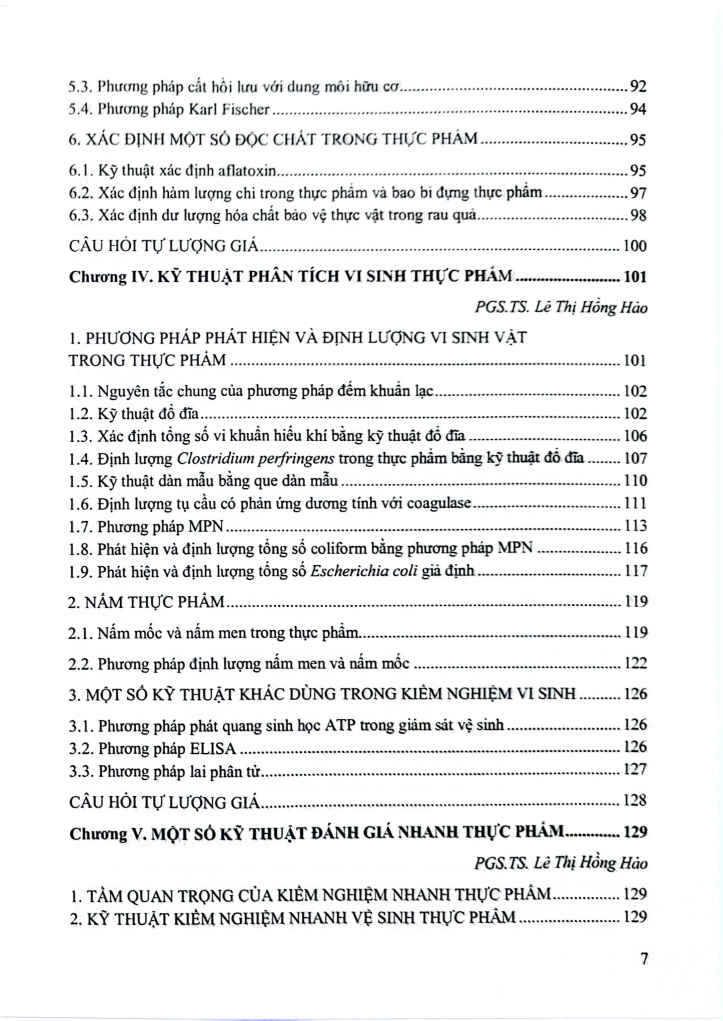 Kiểm Nghiệm Thực Phẩm (Tài Liệu Đào Tạo Sau Đại Học) - ĐH Dược Hà Nội, GS.TS. Thái Nguyễn Hùng Thu