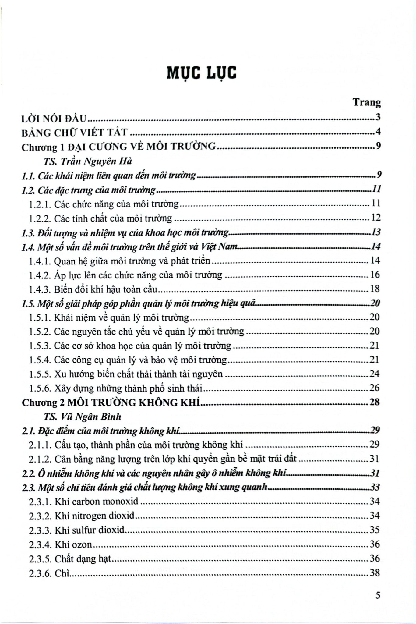 Môi Trường (Dành Cho Sinh Viên Dược) - ĐH Dược Hà Nội
