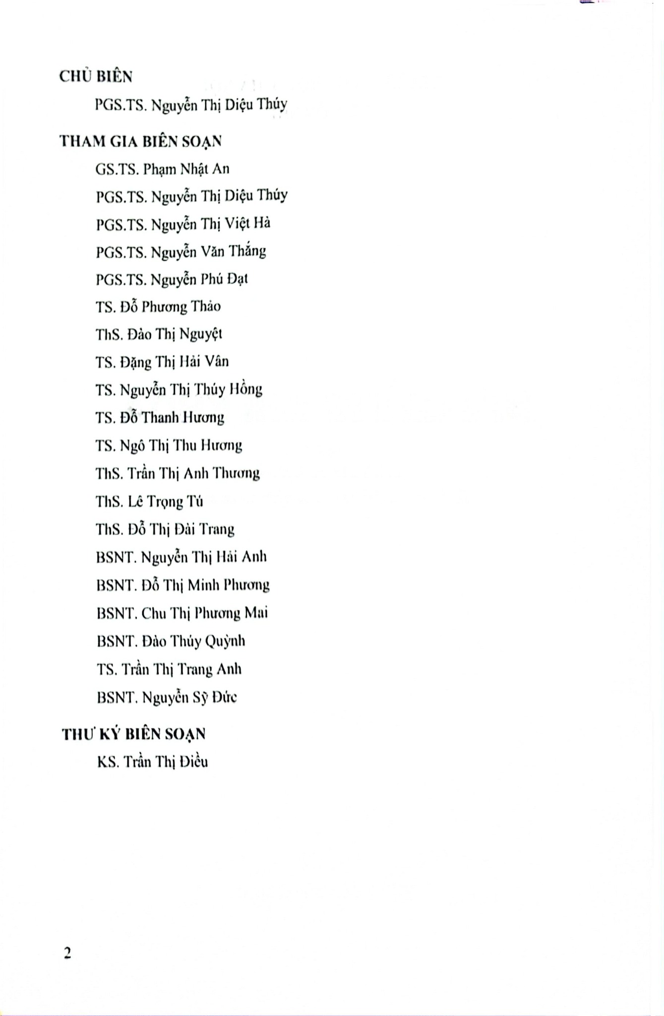 Bài Giảng Nhi Khoa Tập 2 - ĐH Y Hà Nội, PGS.TS. Nguyễn Thị Diệu Thúy