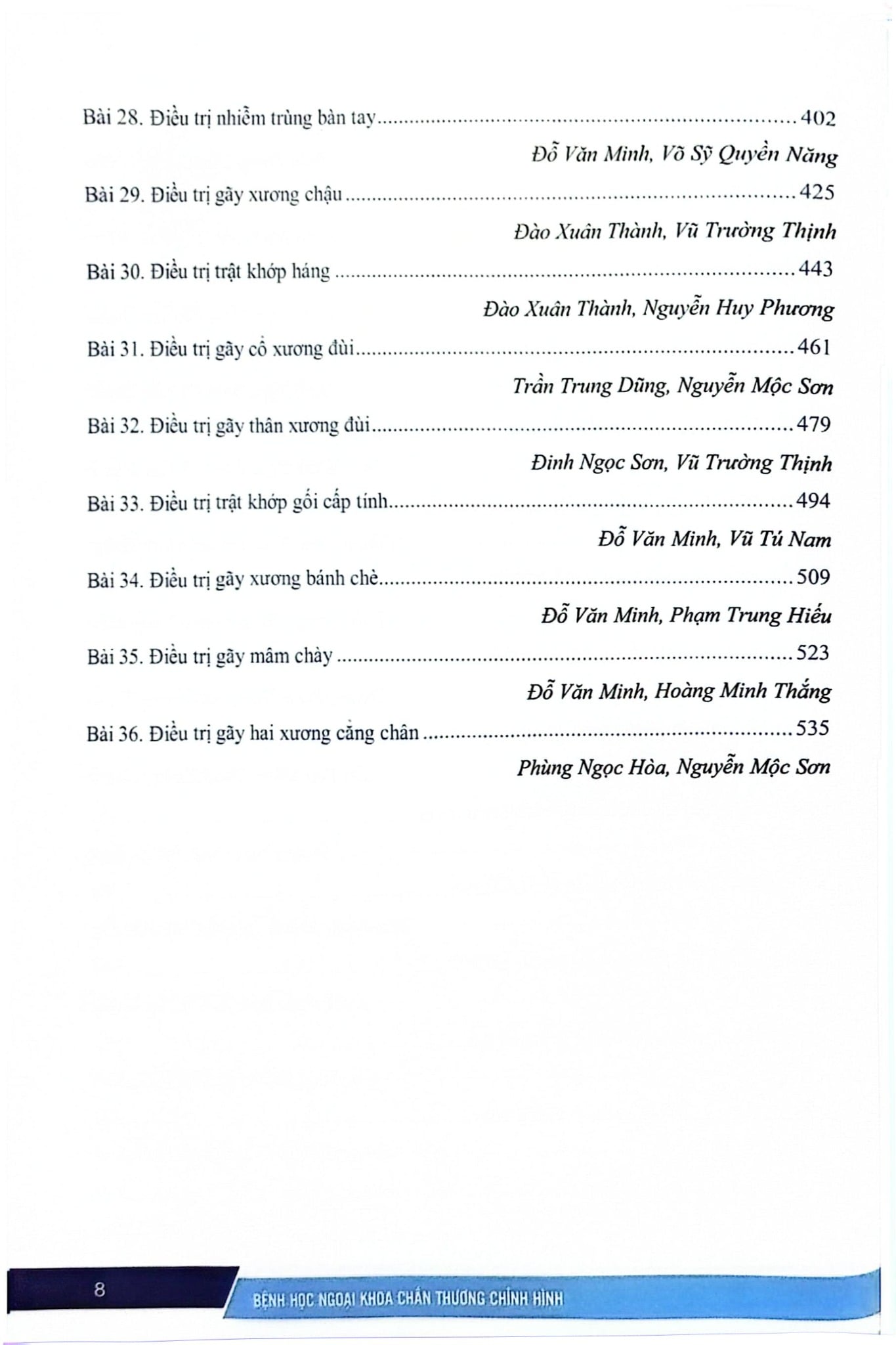 Bệnh Học Ngoại Khoa Chấn Thương Chỉnh Hình (SĐH) - ĐH Y Hà Nội, PGS.TS. Đoàn Quốc Hưng, GS.TS. Trần Trung Dũng