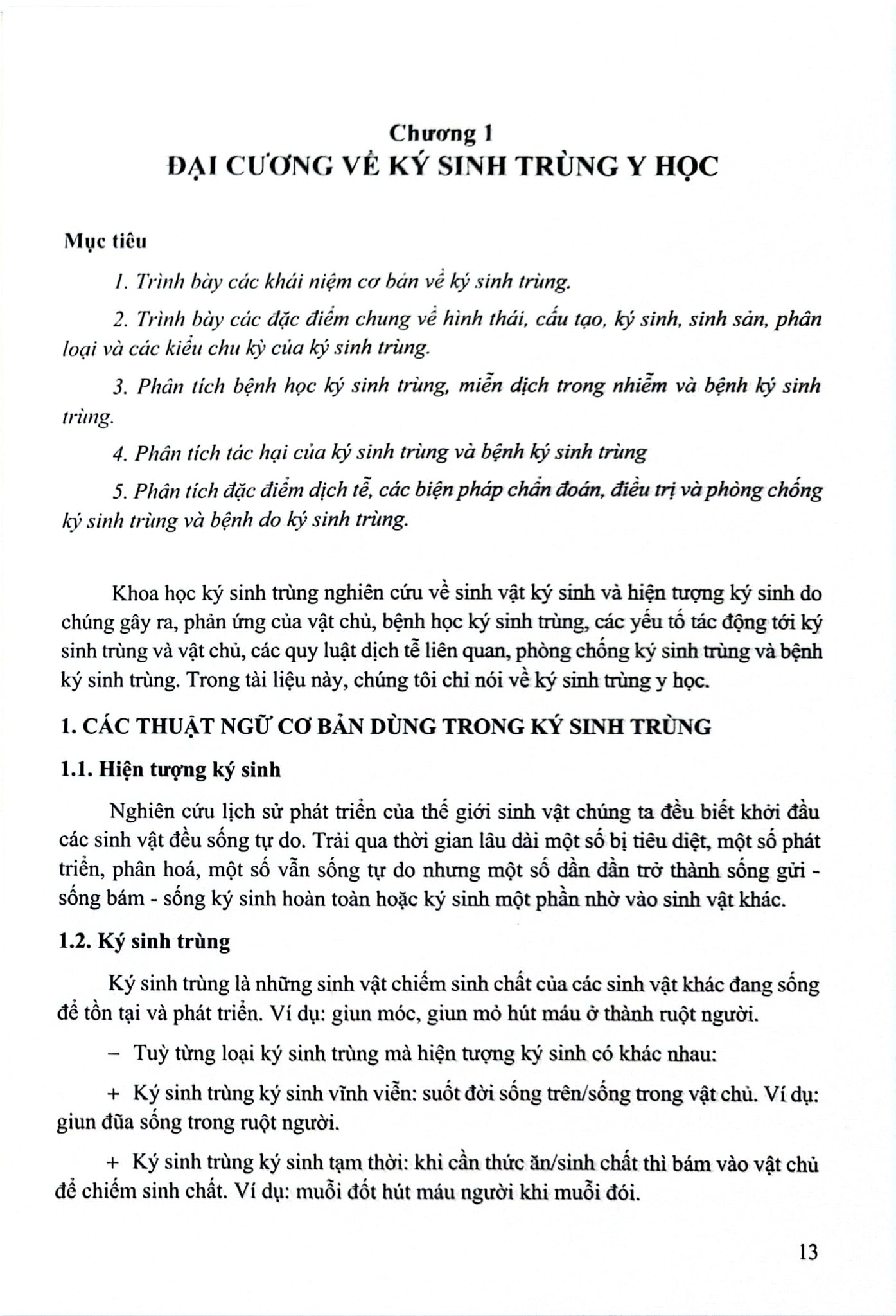 Ký Sinh Trùng Y Học Tập 1 (Giáo Trình Sau Đại Học) - ĐH Dược Hà Nội