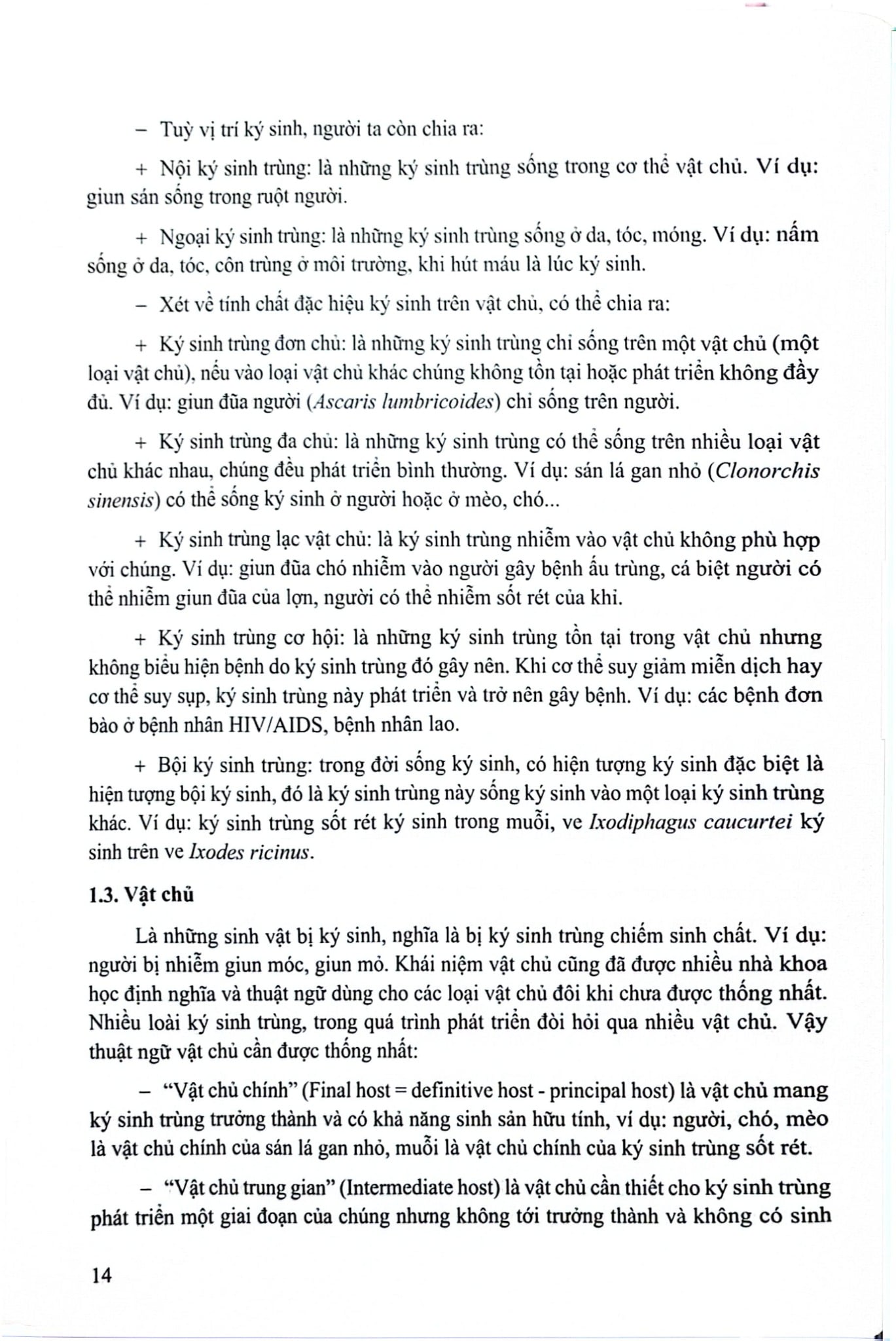 Ký Sinh Trùng Y Học Tập 1 (Giáo Trình Sau Đại Học) - ĐH Dược Hà Nội