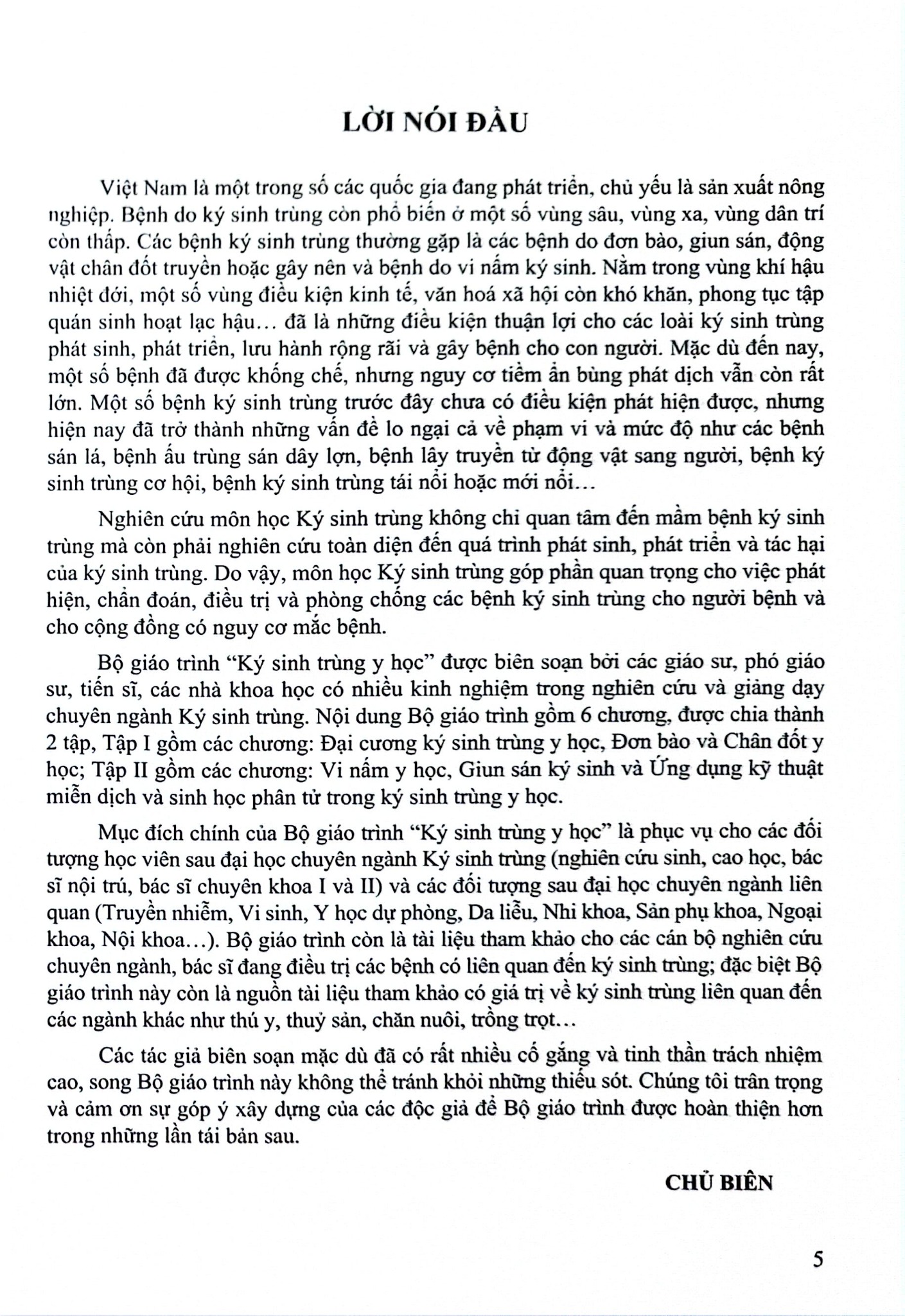 Ký Sinh Trùng Y Học Tập 1 (Giáo Trình Sau Đại Học) - ĐH Dược Hà Nội