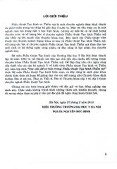 Các Vấn Đề Cơ Bản Trong Phẫu Thuật Tạo Hình Thẩm Mỹ Phần 1 (Đại Cương) - ĐH Y Hà Nội, PGS.TS Trần Thiết Sơn