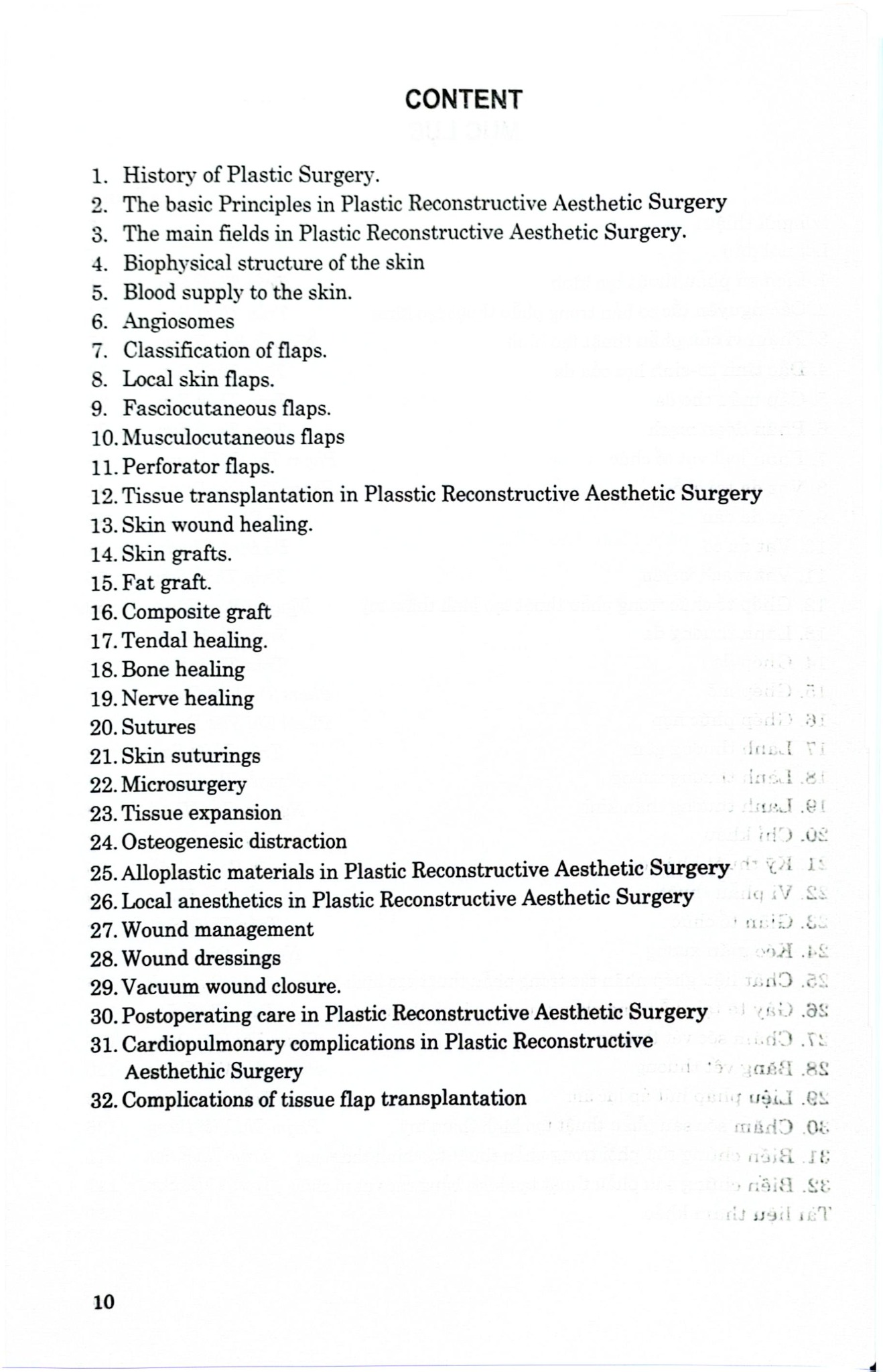 Các Vấn Đề Cơ Bản Trong Phẫu Thuật Tạo Hình Thẩm Mỹ Phần 1 (Đại Cương) - ĐH Y Hà Nội, PGS.TS Trần Thiết Sơn