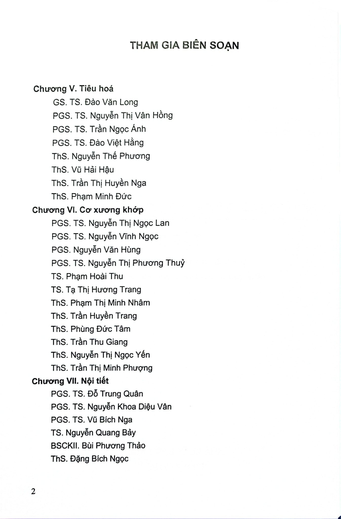 Bệnh Học Nội Khoa Tập 2 (ĐTĐH - 2025) - ĐH Dược Hà Nội