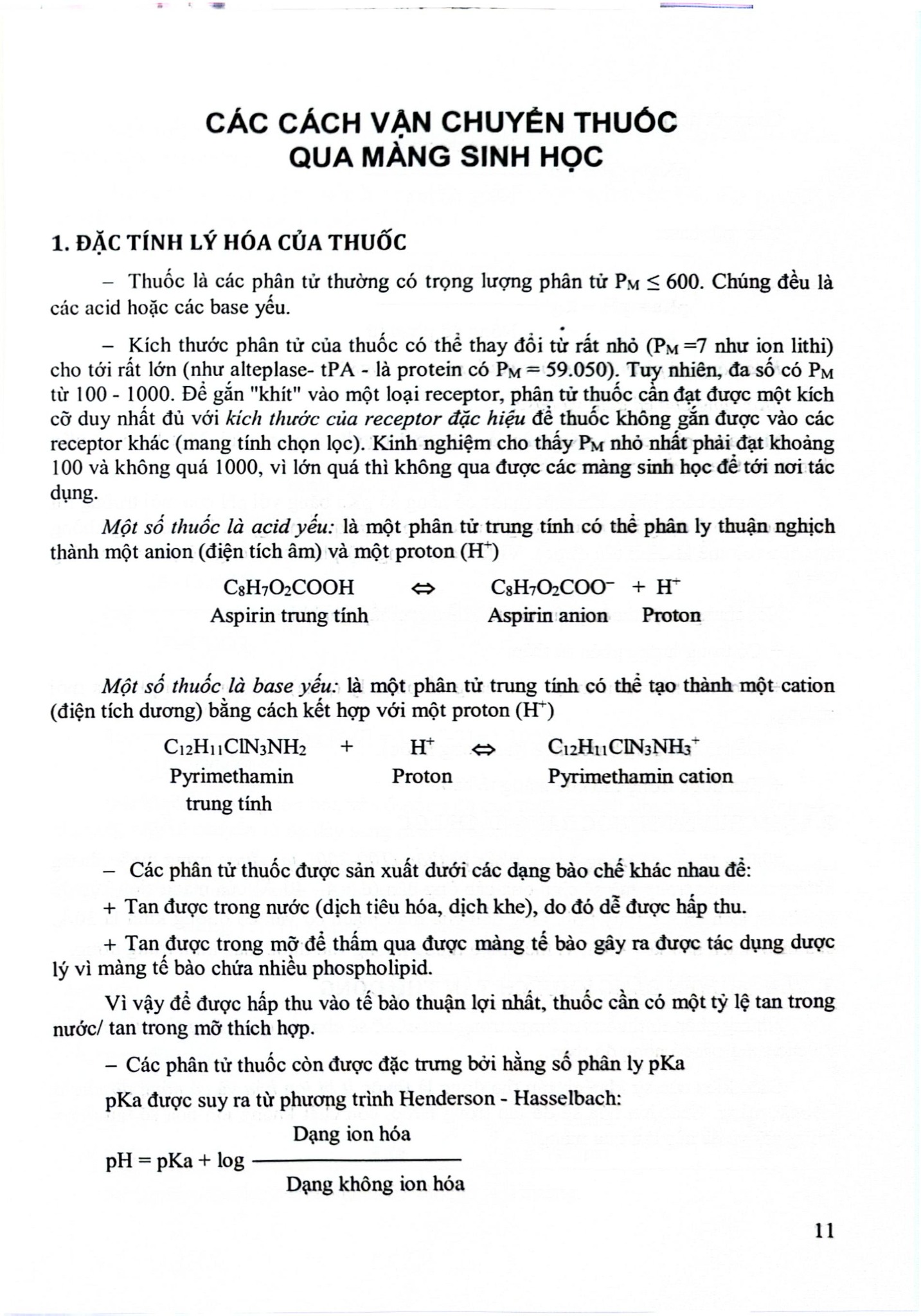 Dược Lý Học Lâm Sàng - ĐH Y Hà Nôi, GS.TS. Đào Văn Phan, TS. Nguyễn Trọng Thông, PGS TS Nguyễn Trần Giáng Hương