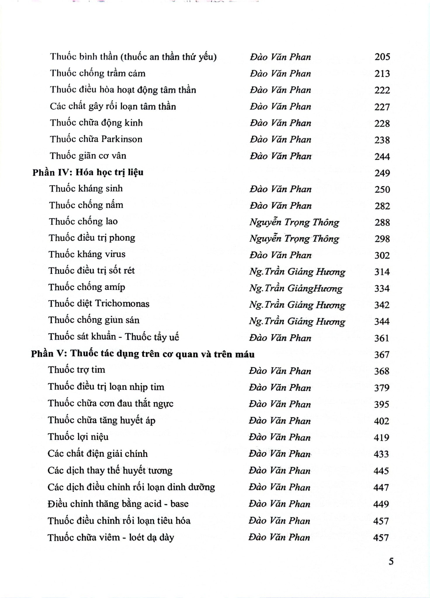 Dược Lý Học Lâm Sàng - ĐH Y Hà Nôi, GS.TS. Đào Văn Phan, TS. Nguyễn Trọng Thông, PGS TS Nguyễn Trần Giáng Hương