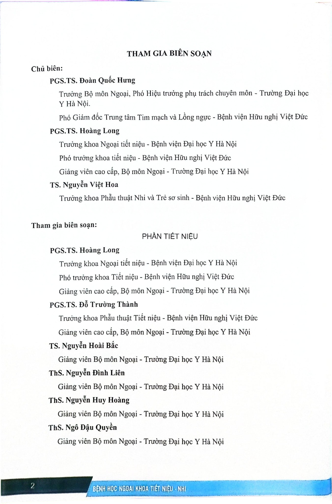 Bệnh Học Ngoại Khoa Tiết Niệu Nhi (Dùng Cho Đào Tạo Sau Đại Học) - ĐH Y Hà Nội