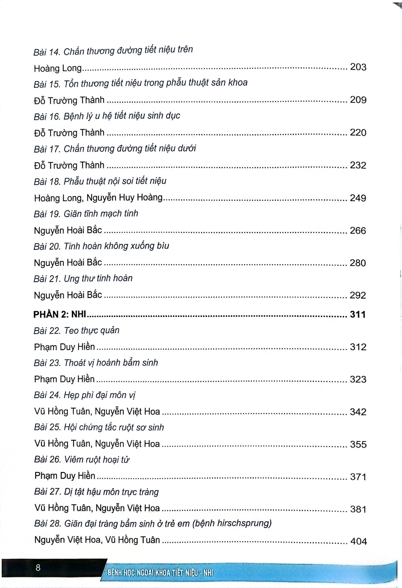 Bệnh Học Ngoại Khoa Tiết Niệu Nhi (Dùng Cho Đào Tạo Sau Đại Học) - ĐH Y Hà Nội