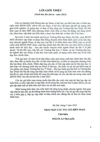  Bệnh Học - Bộ Y Tế, PGS.TS Lê Thị Luyến 