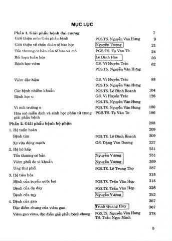  Giải Phẫu Bệnh Học - ĐH Y Hà Nội, PGS.TS. Nguyễn Văn Hưng 