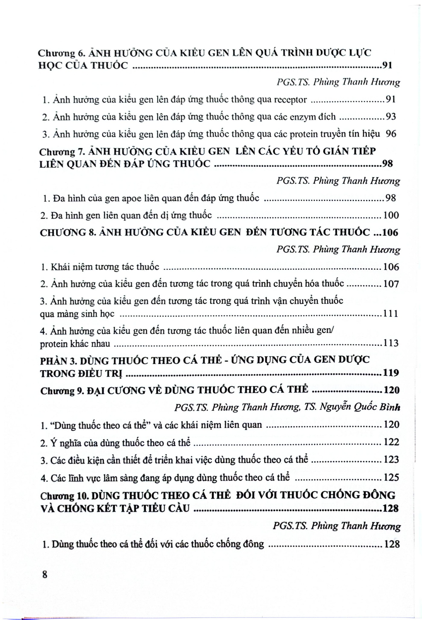 Gen Dược Học Ảnh Hưởng Của Gen Đến Đáp Ứng Thuốc (Sách Đào Tạo Sau Đại Học) - ĐH Dược Hà Nội