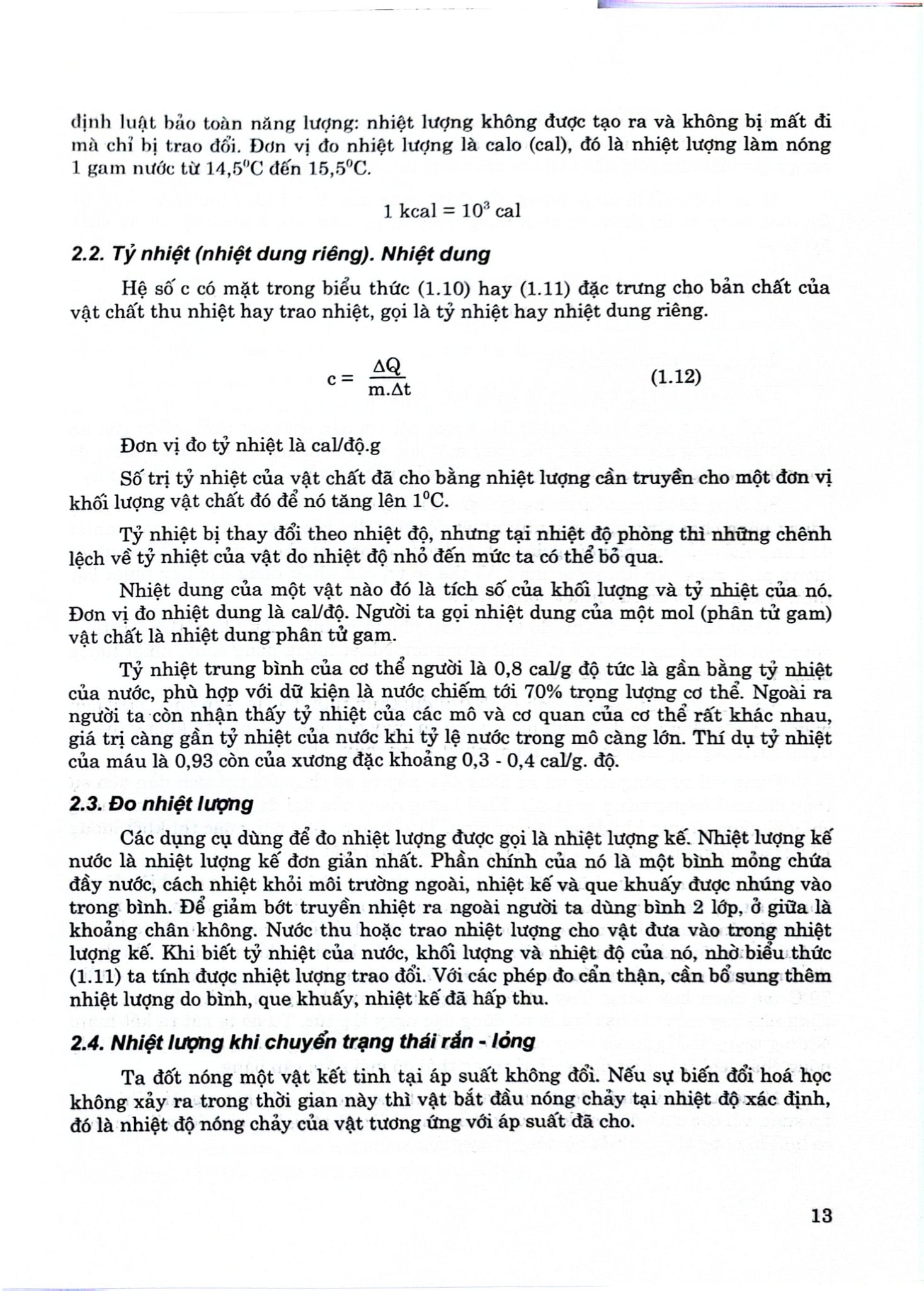 Lý Sinh Y Học - ĐH Dược Hà Nội