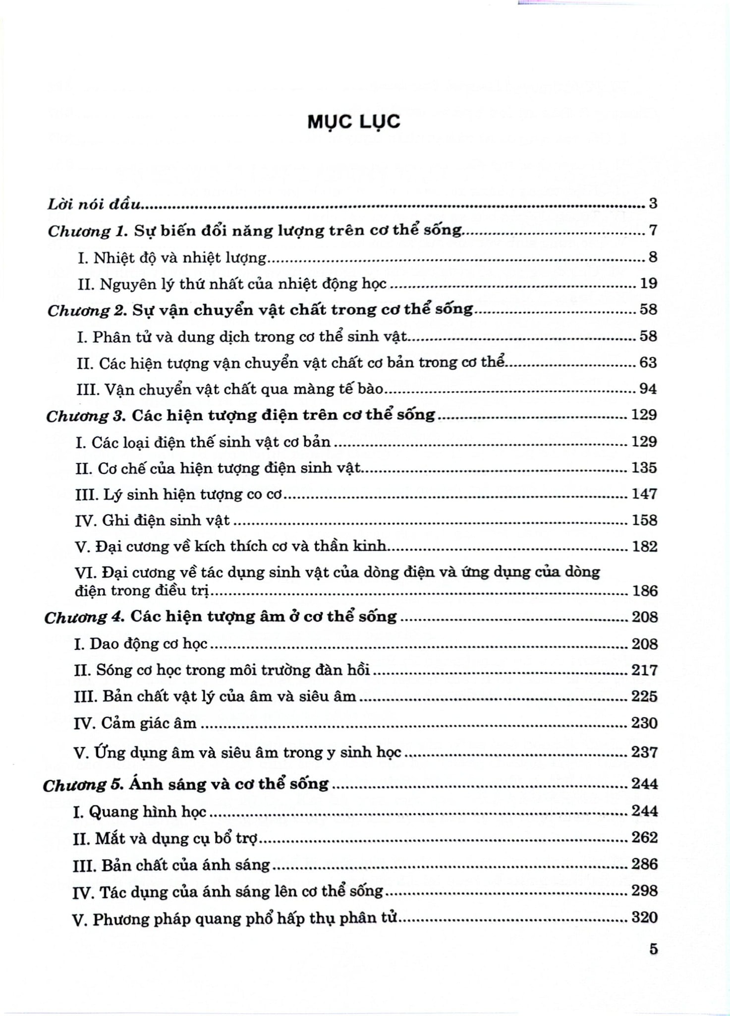 Lý Sinh Y Học - ĐH Dược Hà Nội