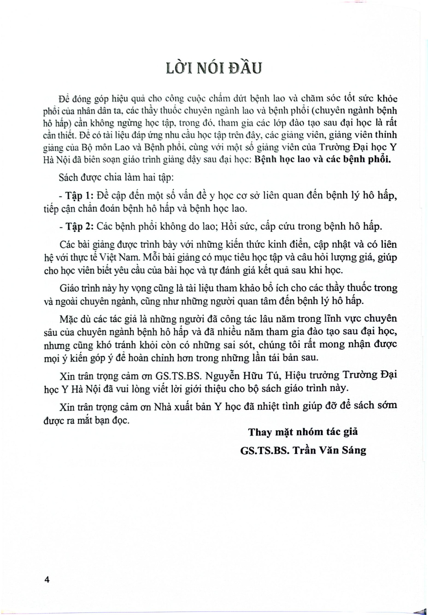 Bệnh Học Lao Và Các Bệnh Phổi Tập 2 (SĐH) - ĐH Y Hà Nội