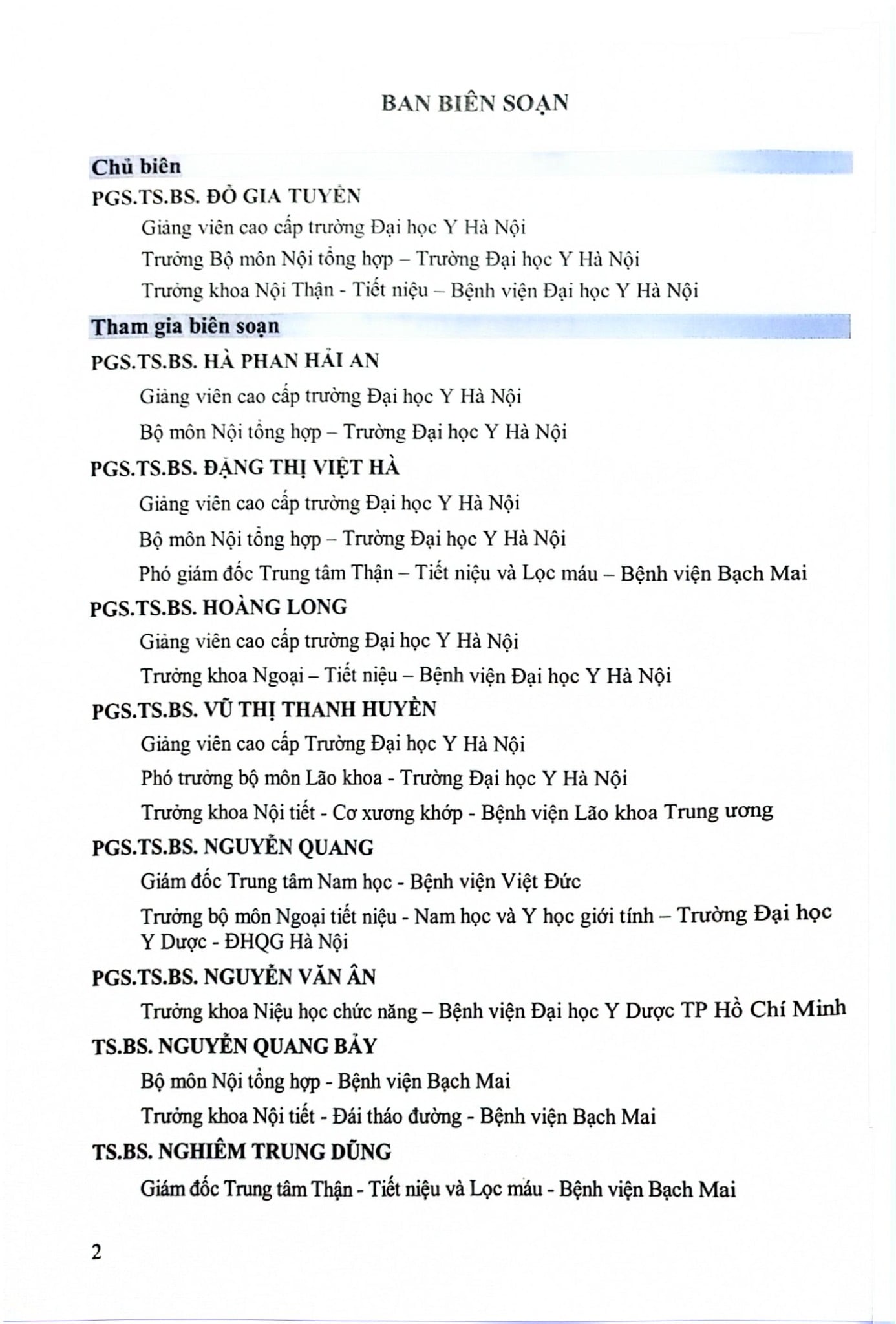 Bệnh Học Nội Khoa Thận Tiết Niệu Tập 1 (Giáo Trình Dùng Cho Đào Tạo Sau Đại Học) - ĐH Y Hà Nội, Đỗ Gia Tuyển