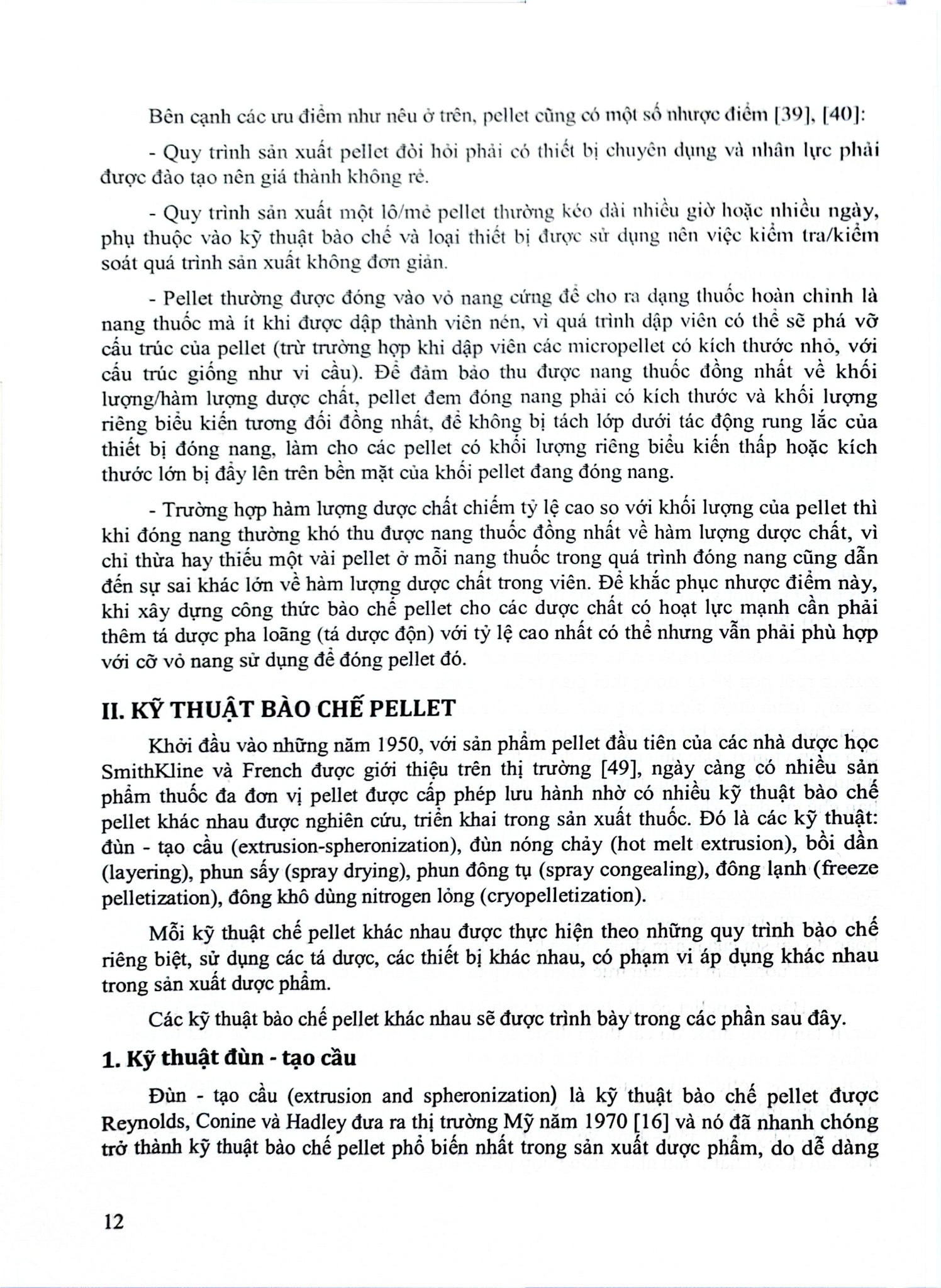 Kỹ Thuật Bào Chế Pellet - ĐH Dược Hà Nội