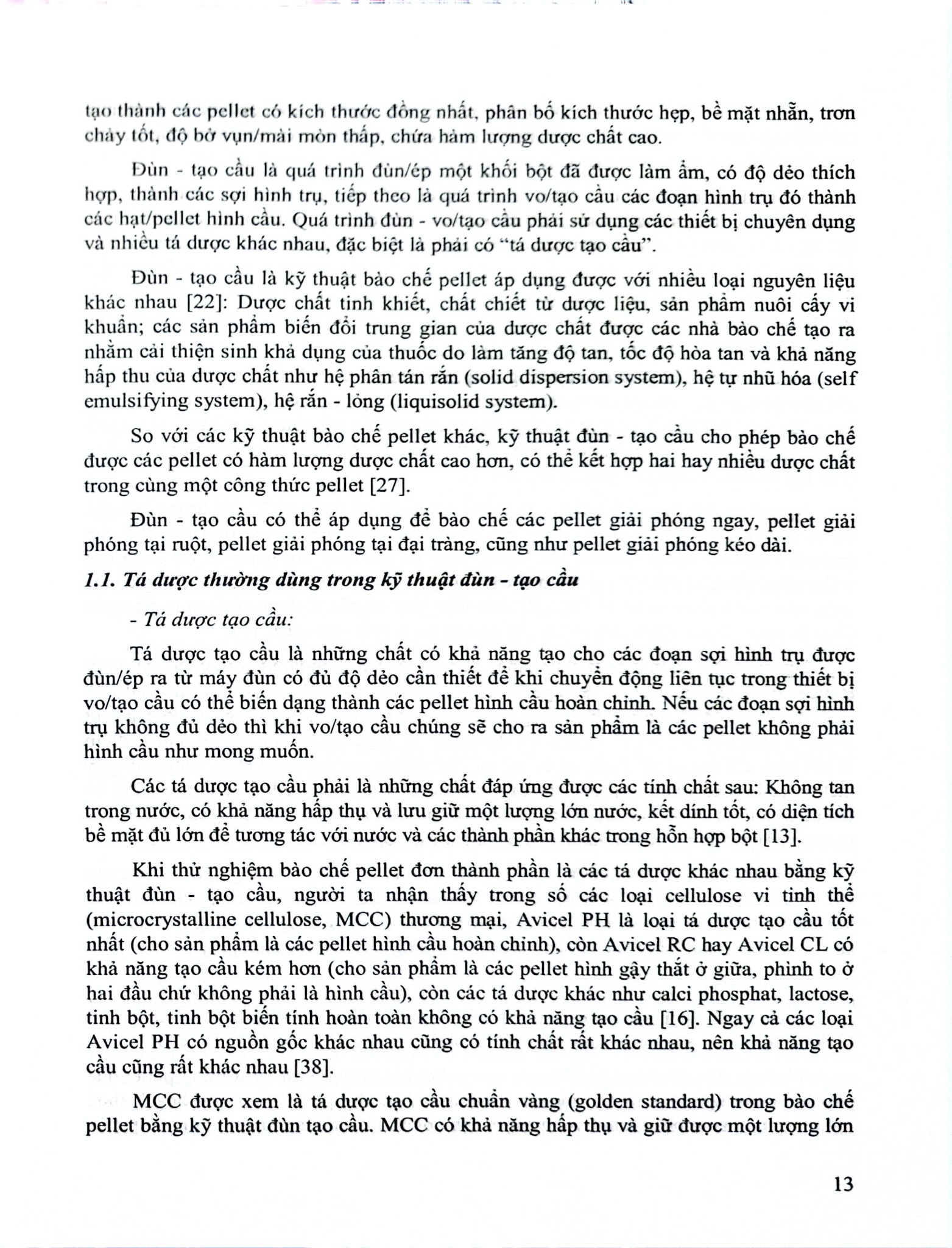 Kỹ Thuật Bào Chế Pellet - ĐH Dược Hà Nội