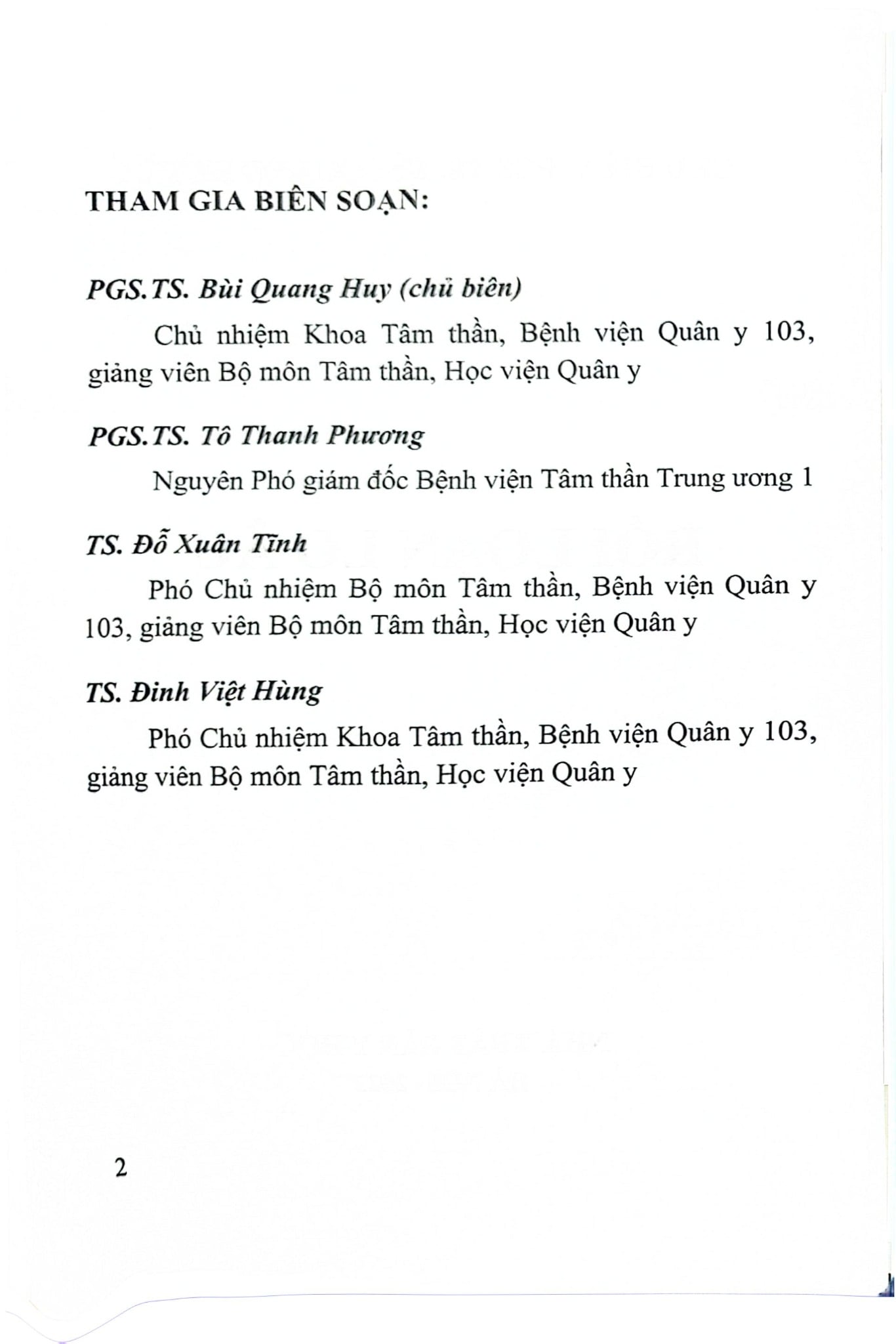 Rối Loạn Lo Âu - PGS. TS Bùi Quang Huy,  ThS. Đỗ Xuân Tĩnh, …