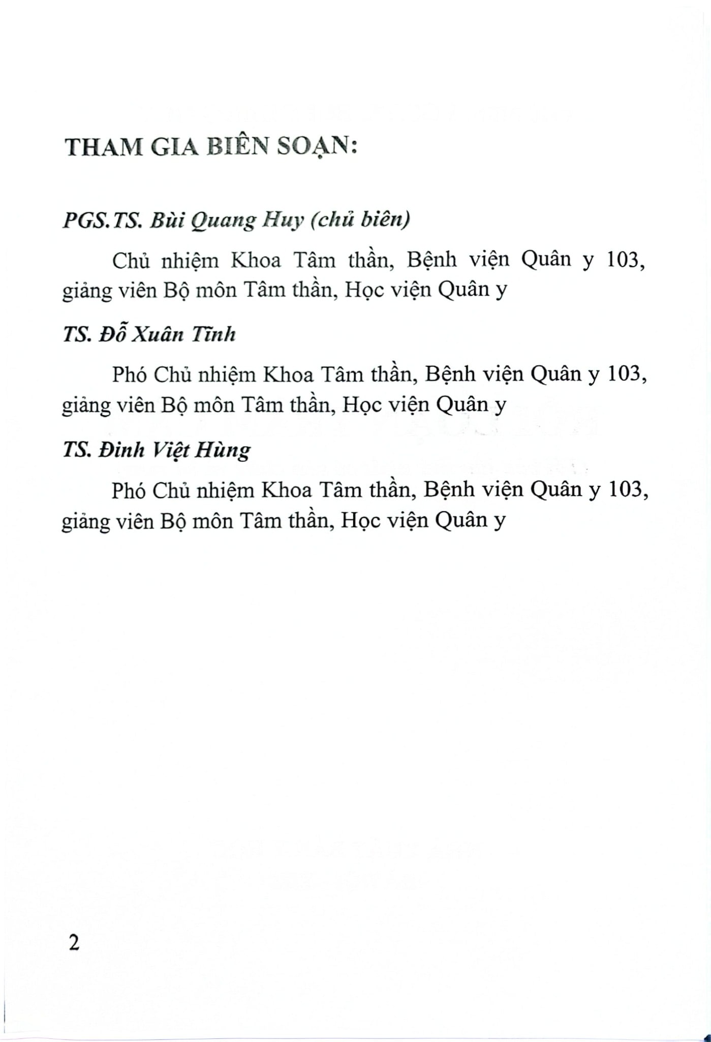 Rối Loạn Trầm Cảm - PGS.TS: Bùi Quang Huy, ThS. Đỗ Xuân Tĩnh, ThS. Đinh Việt Hùng