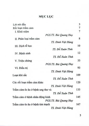  Rối Loạn Trầm Cảm - PGS.TS: Bùi Quang Huy, ThS. Đỗ Xuân Tĩnh, ThS. Đinh Việt Hùng 