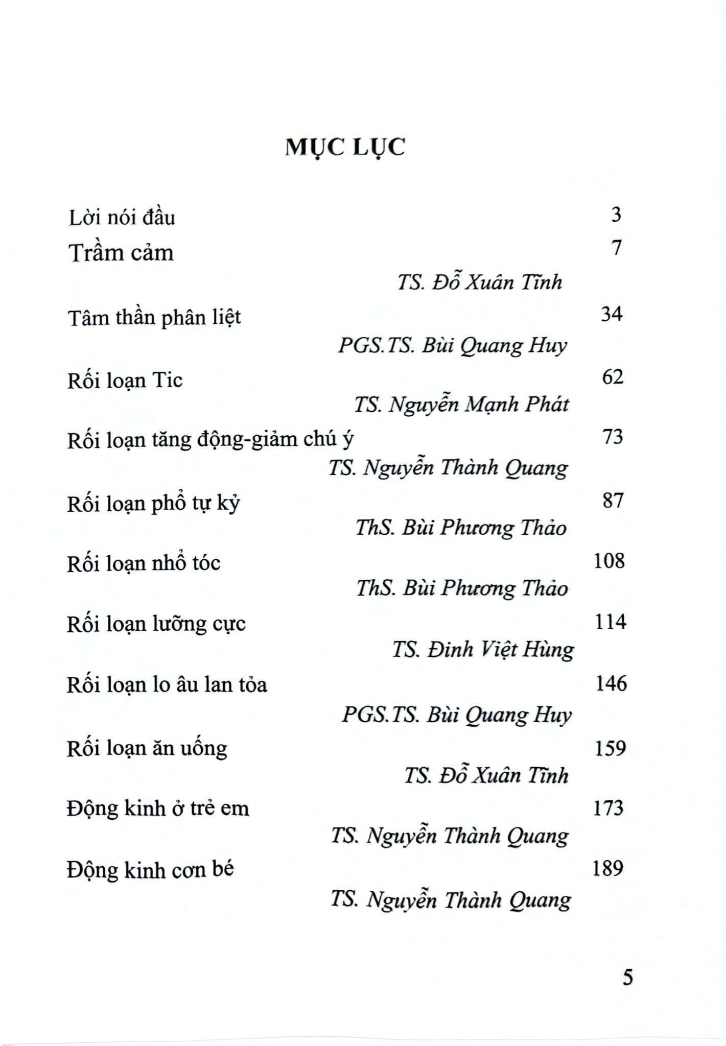 Rối Loạn Tâm Thần Ở Trẻ Em - PGS.TS. Bùi Quang Huy