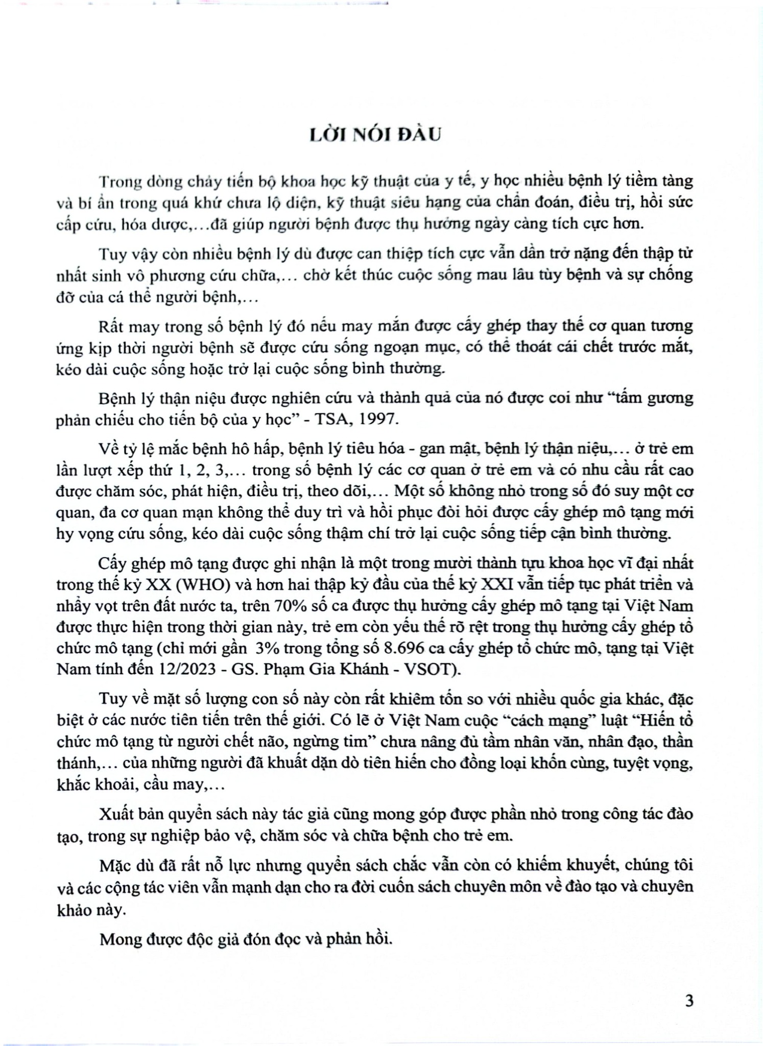Hồi Sức Cấp Cứu Trẻ Em Đại Cương Cấy Ghép Tạng Người - GS.TS.BSCKII. Trần Đình Long
