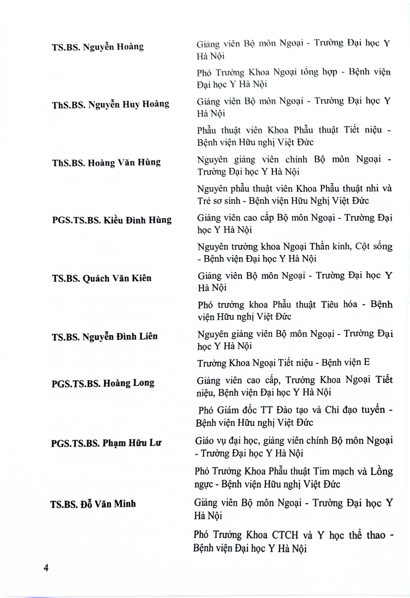 Bài Giảng Bệnh Học Ngoại Khoa ( Dùng cho sinh viên năm thứ tư ) -  PGS.TS.BS. Đoàn Quốc Hưng, Hà Văn Quyến, Phạm Đức Huấn