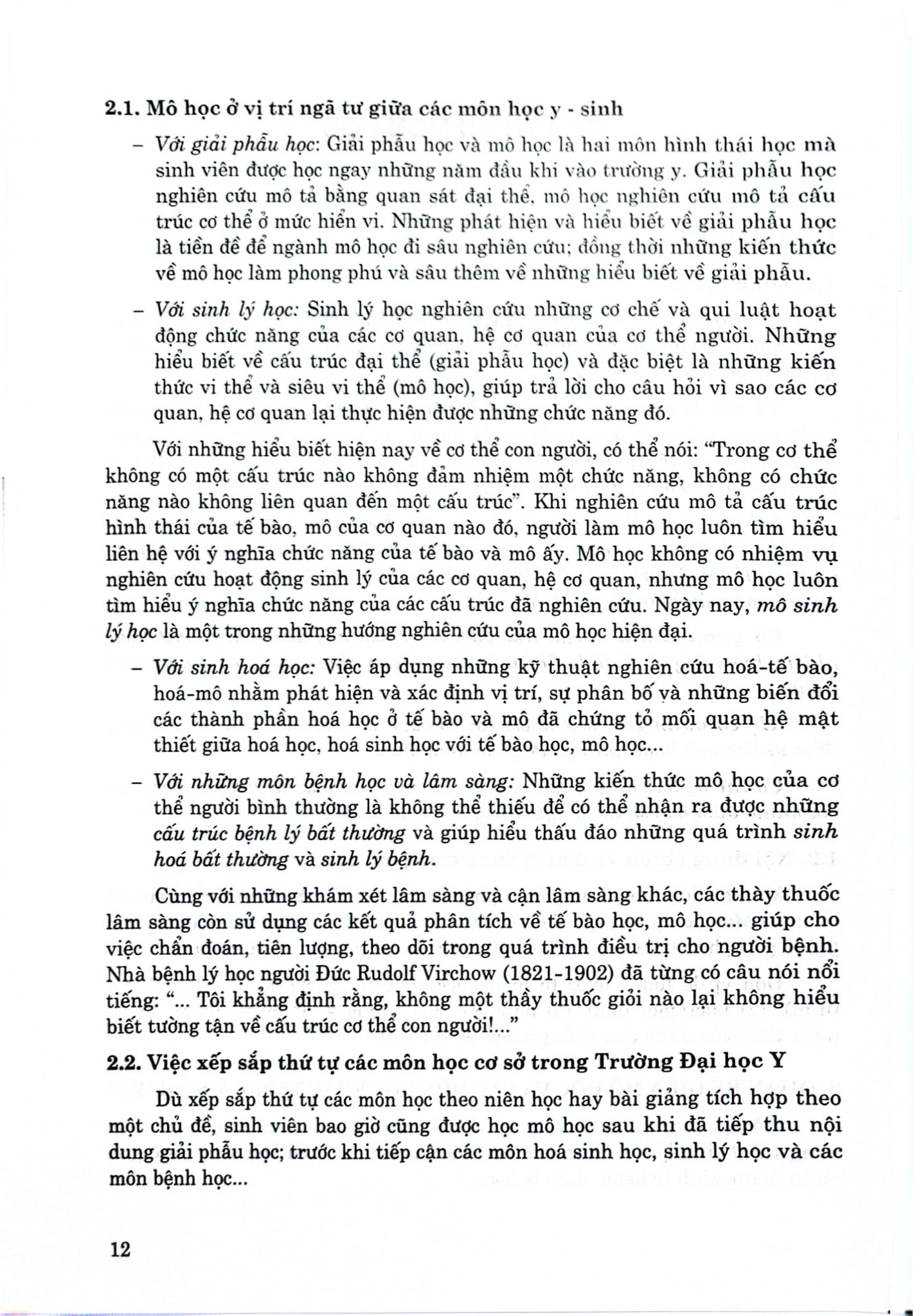 Mô Phôi Phần Mô Học (Sách Đào Tạo Bác Sĩ Đa Khoa) - ĐH Y Hà Nội, GS.TS. Trịnh Bình