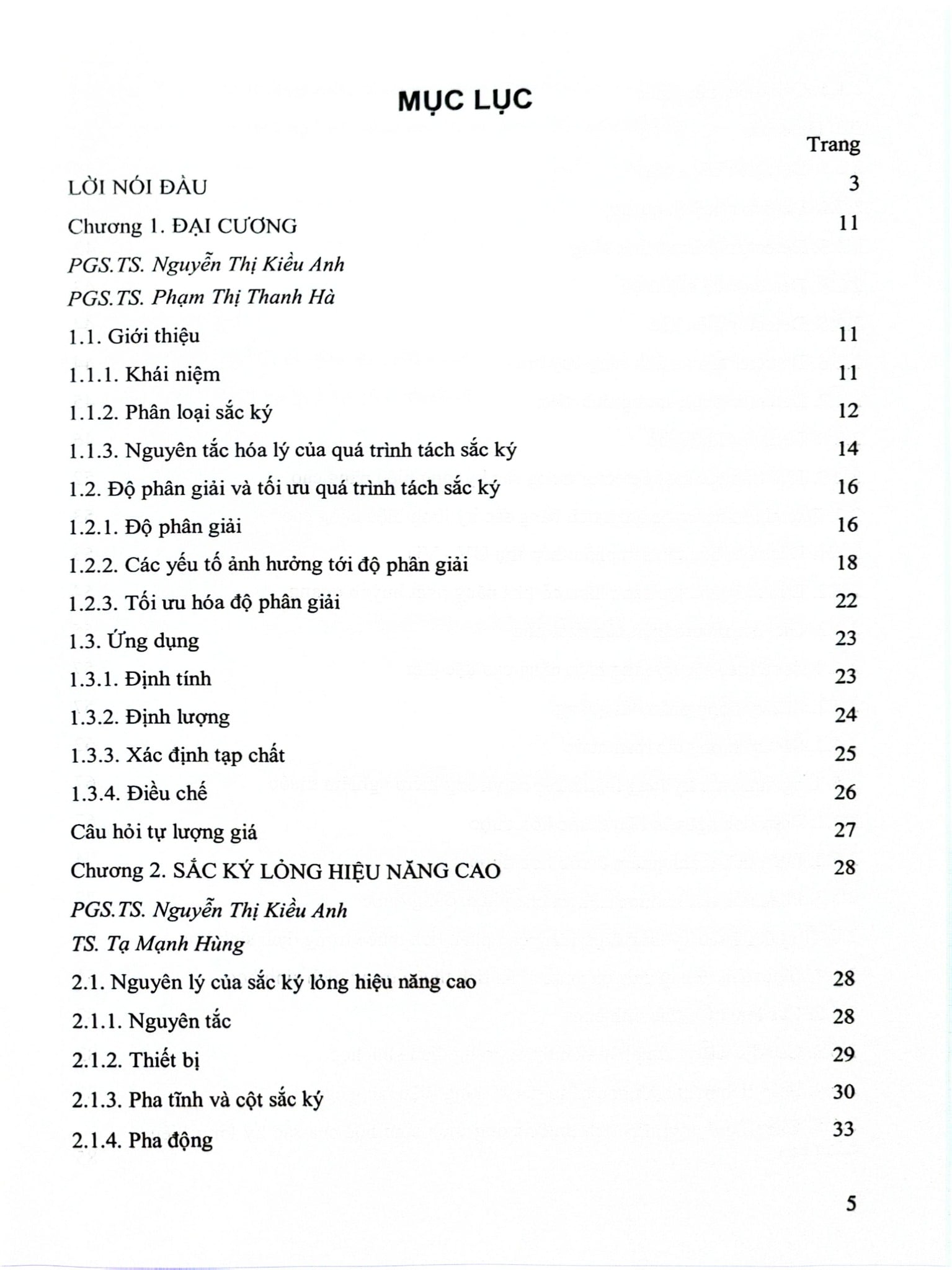 Một Số Phương Pháp Sắc Ký Dùng Trong Phân Tích Thuốc - ĐH Dược Hà Nội, PGS.TS. Nguyễn Thị Kiều Anh