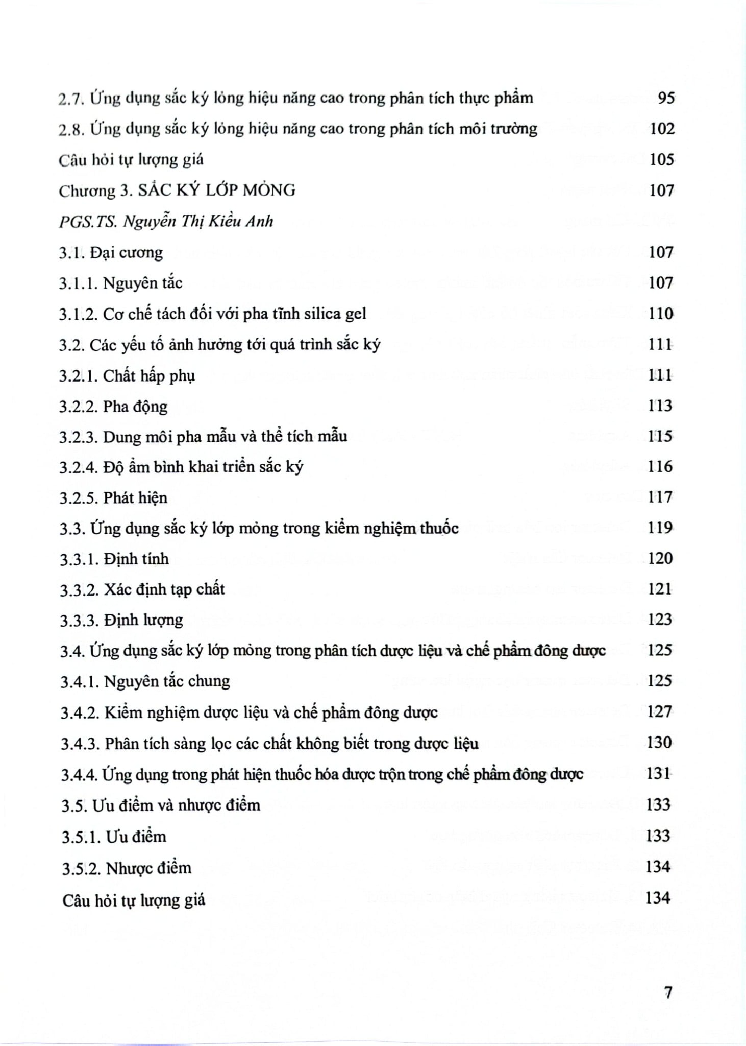 Một Số Phương Pháp Sắc Ký Dùng Trong Phân Tích Thuốc - ĐH Dược Hà Nội, PGS.TS. Nguyễn Thị Kiều Anh