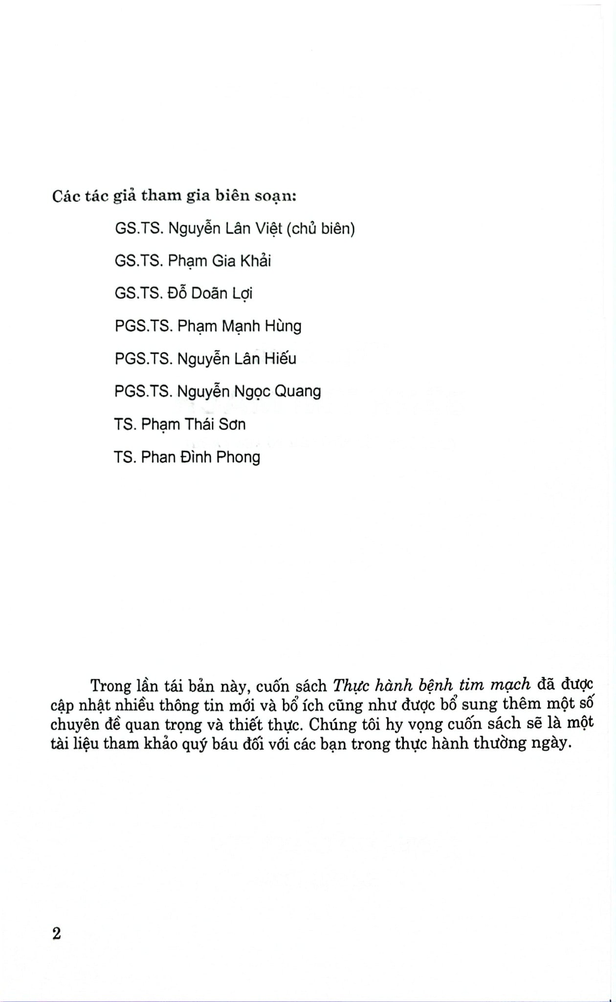 Thực Hành Bệnh Tim Mạch - GS.TS. Nguyễn Lân Việt