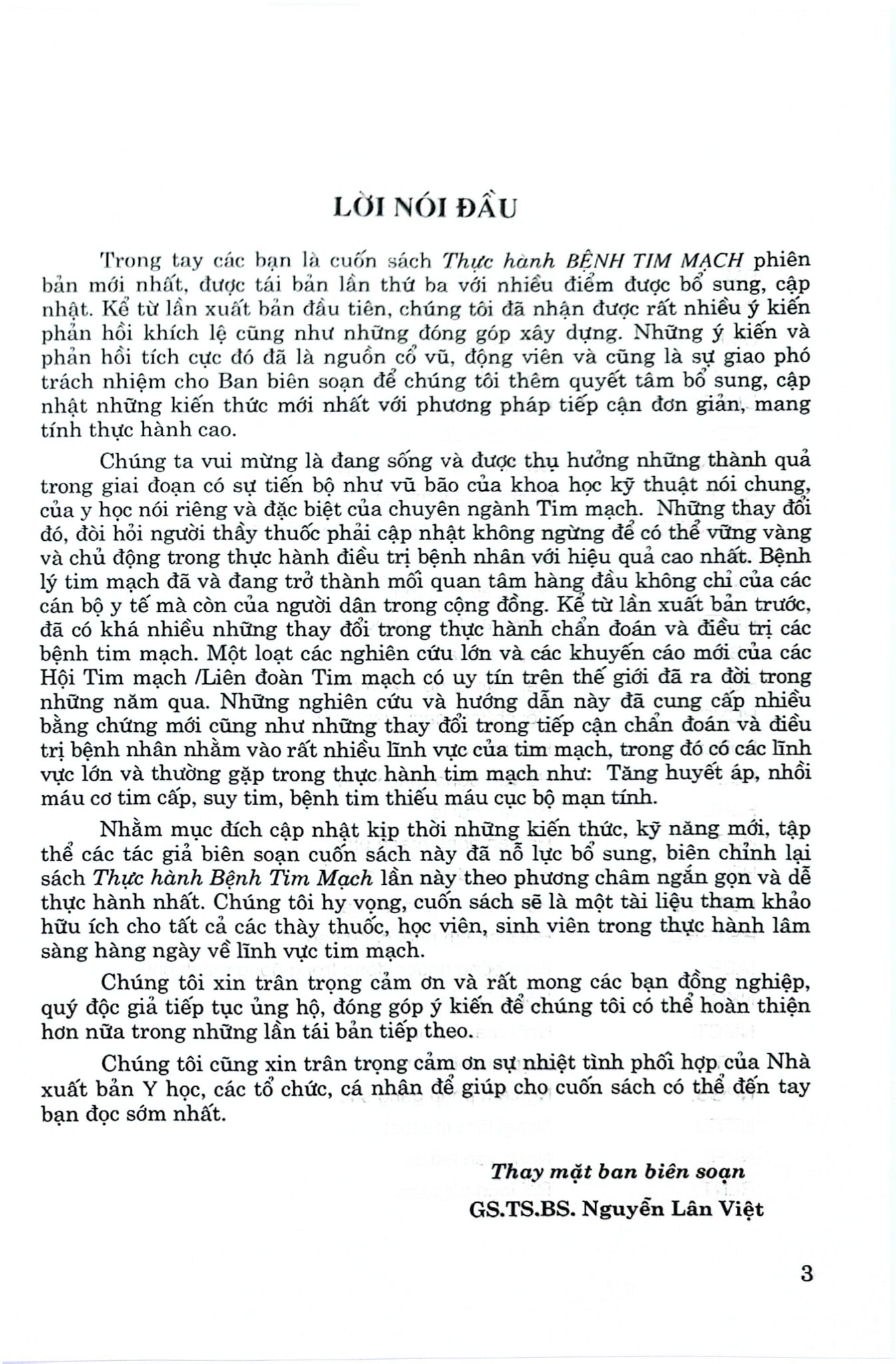 Thực Hành Bệnh Tim Mạch - GS.TS. Nguyễn Lân Việt