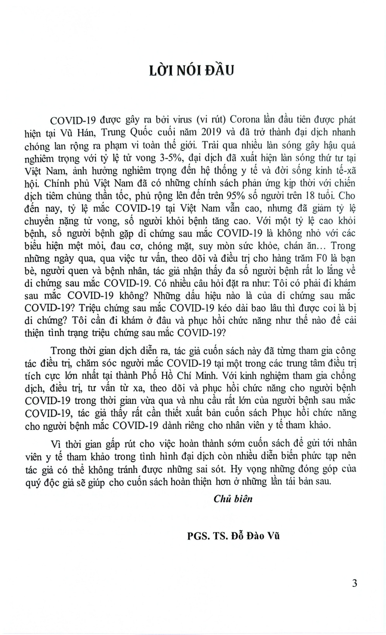 Phục Hồi Chức Năng Cho Người Bệnh Mắc Covid-19 - PGS.TS.Đỗ Đào Vũ