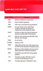 Cẩm Nang Tra Cứu Tương Tác Thuốc Cần Lưu Ý Trong Thực Hành Lâm Sàng - ĐH Dược Hà Nội