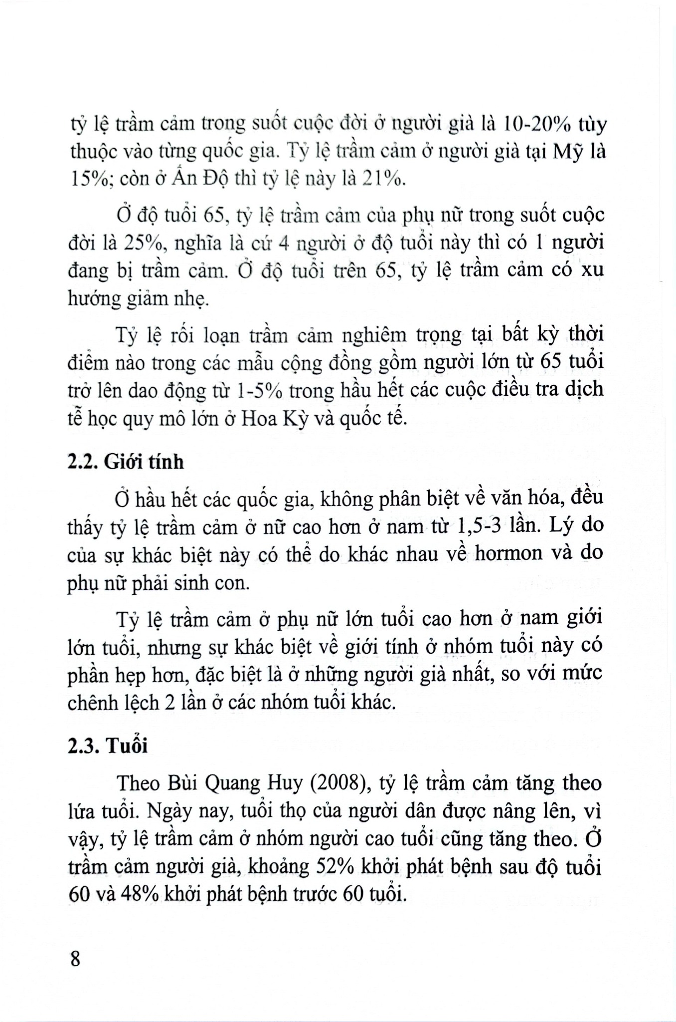 Rối Loạn Tâm Thần Ở Người Cao Tuổi - PGS.TS. Bùi Quang Huy
