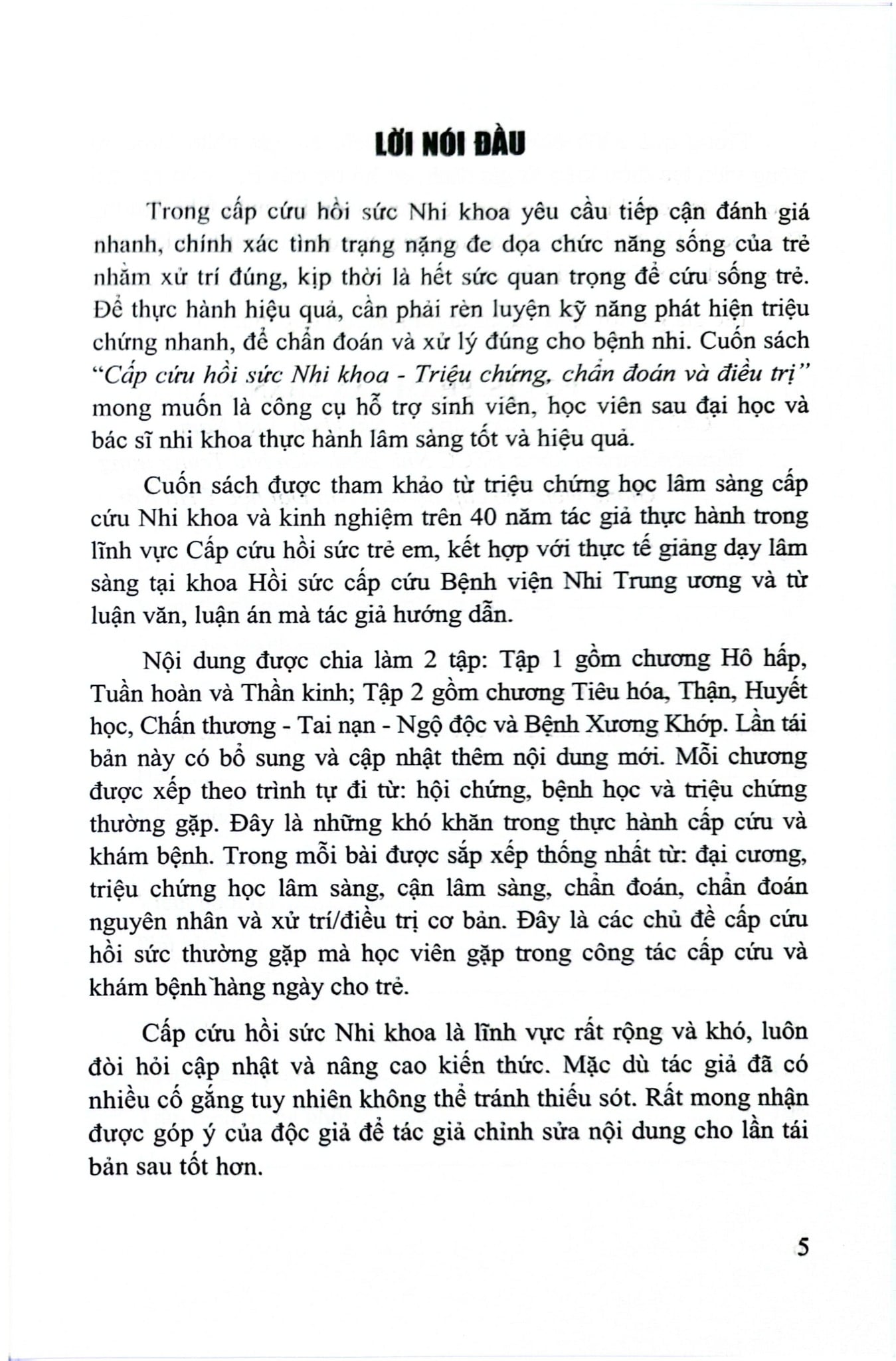 Cấp Cứu Hồi Sức Nhi Khoa Tập 1 - Triệu Chứng, C.Đoán, Đ.Trị - PGS.TS. Phạm Văn Thắng