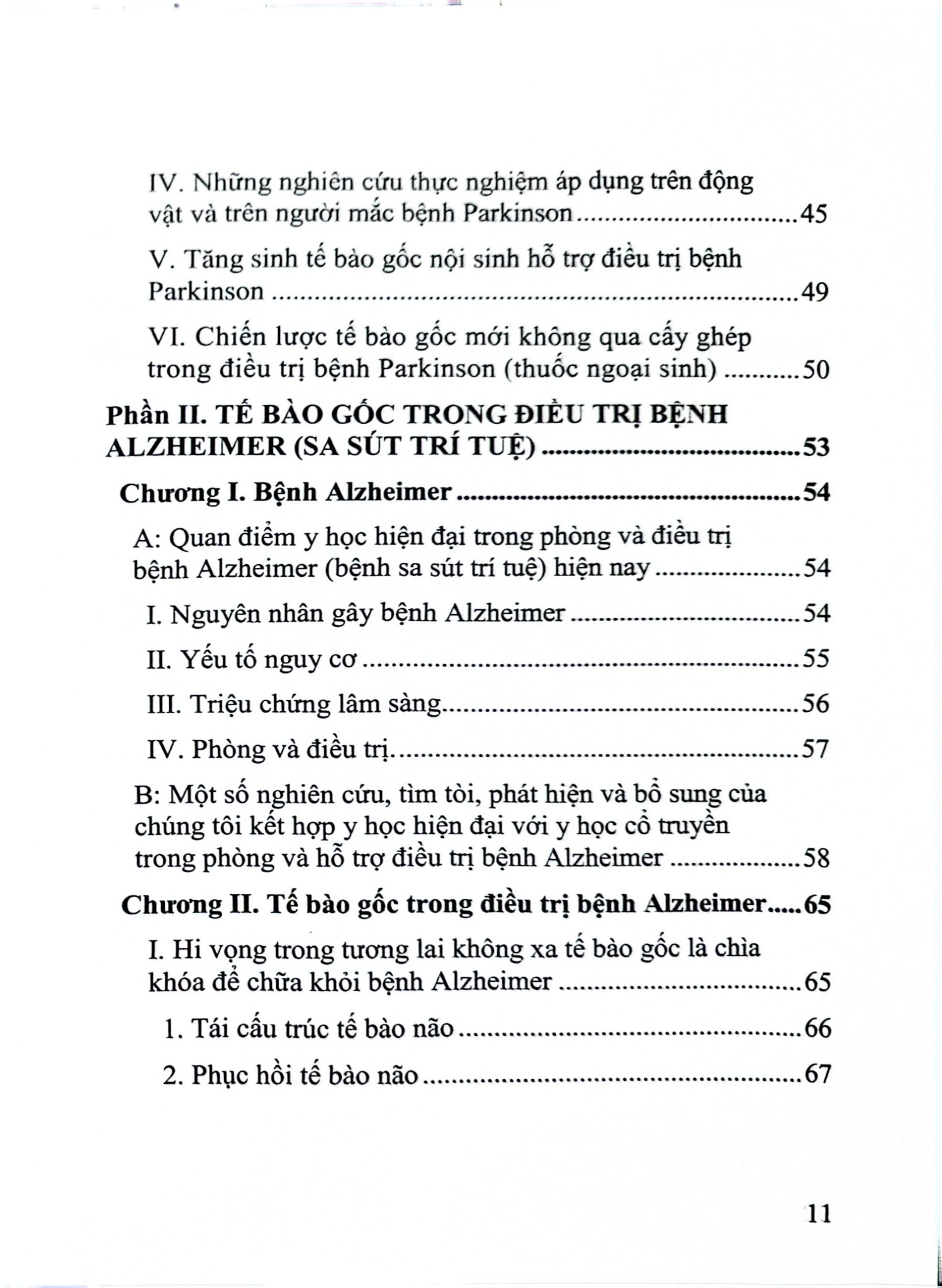 Tế Bào Gốc Trong Điều Trị Các Bệnh Thần Kinh Pakinson Và Alzheimer - GS.GS.TSKH. Đái Duy Ban, PGS.TS. Trần Nhân Thắng, ThS. Phạm Lê Anh Tuấn