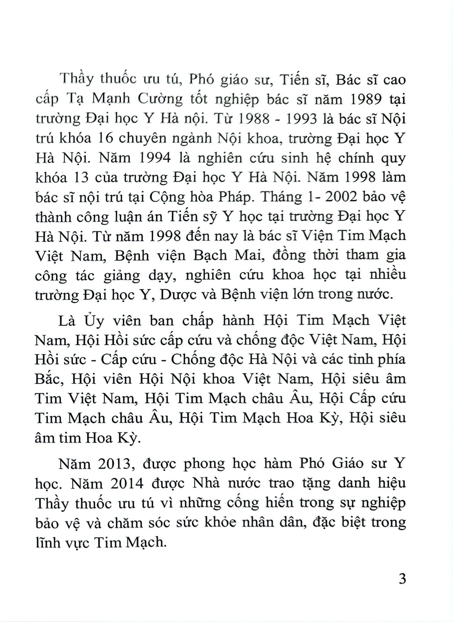 Những Điều Cần Biết Về Bệnh Tim Mạch Dành Cho Bạn Tập 1 - TTUT.PGS.TS.BS. Tạ Mạnh Cường