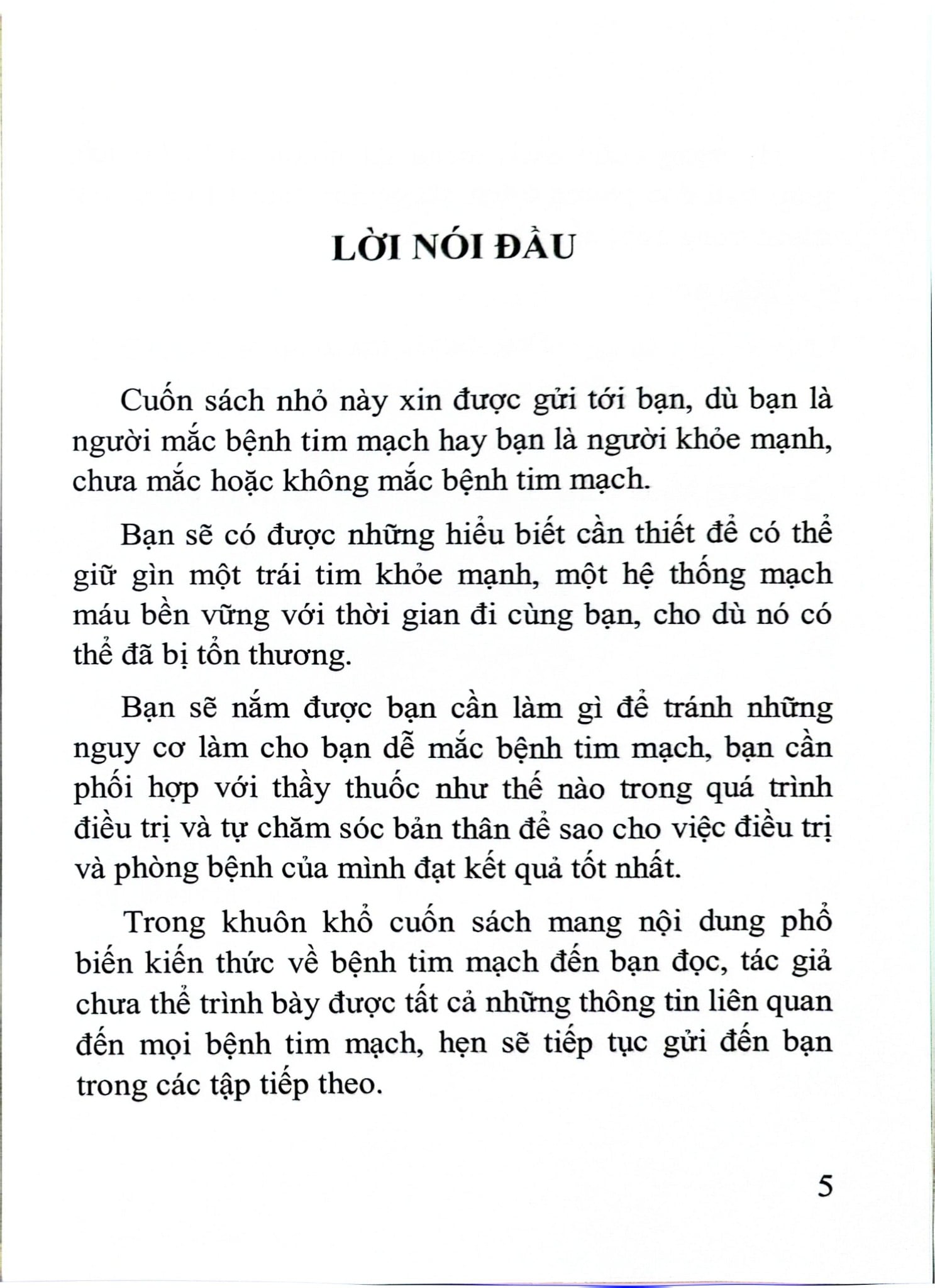 Những Điều Cần Biết Về Bệnh Tim Mạch Dành Cho Bạn Tập 1 - TTUT.PGS.TS.BS. Tạ Mạnh Cường