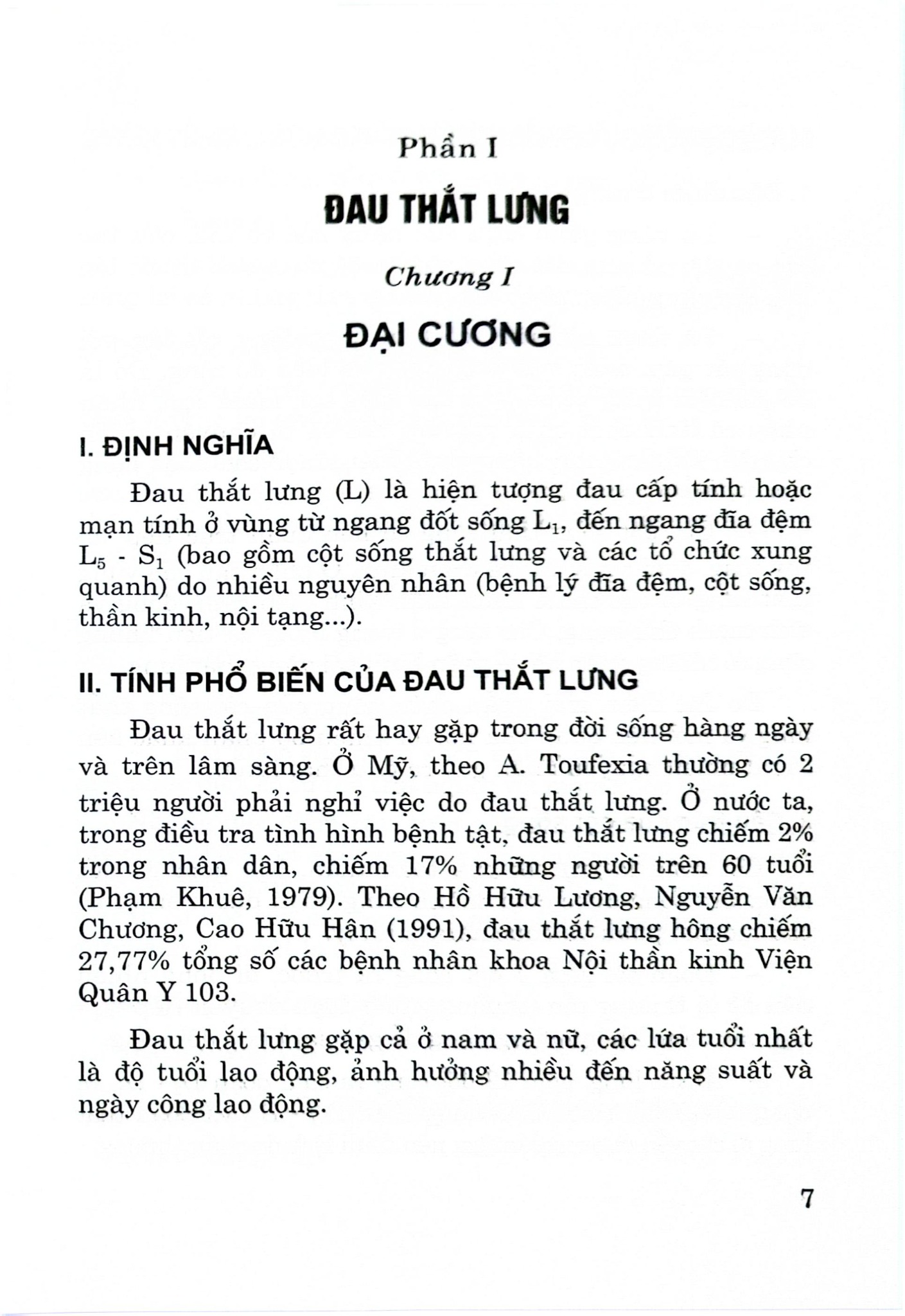Đau Thắt Lưng Và Thoát Vị Đĩa Đệm - PGS. TS. Hồ Hữu Lương