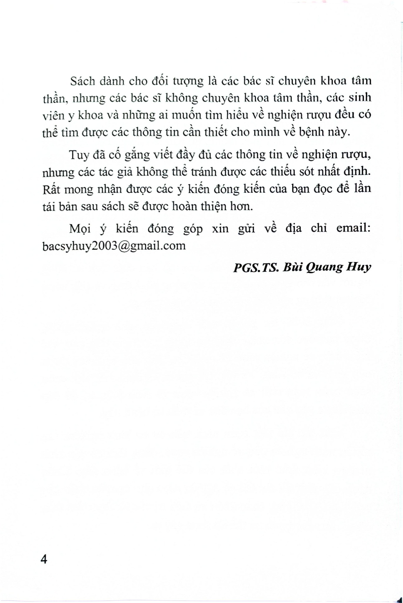 Điều Trị Nghiện Rượu - GS.TS Bùi Quang Huy