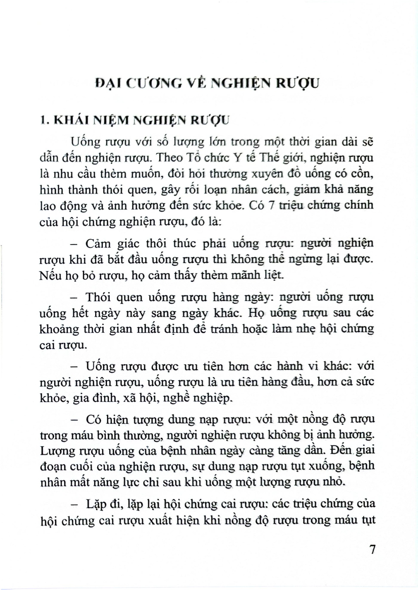 Điều Trị Nghiện Rượu - GS.TS Bùi Quang Huy