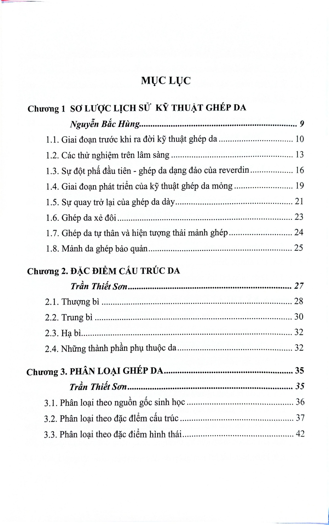 Ghép Da Trong Phẫu Thuật Tạo Hình Thẩm Mỹ - ĐH Y Hà Nội, PGS.TS. Trần Thiết Sơn, PGS.TS. Nguyễn Bắc Hùng, …